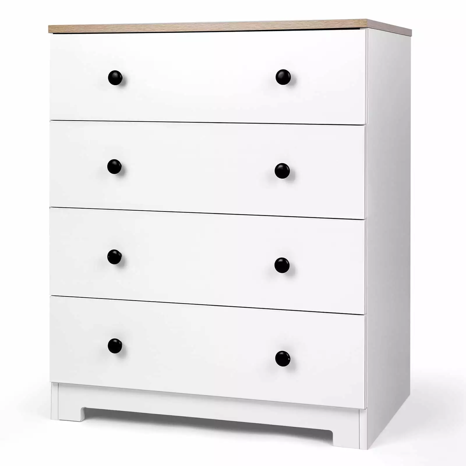 RichYa Dresser with 4 Drawers for Bedroom.Chest of Drawers Clothes Organizer for Living Room.White