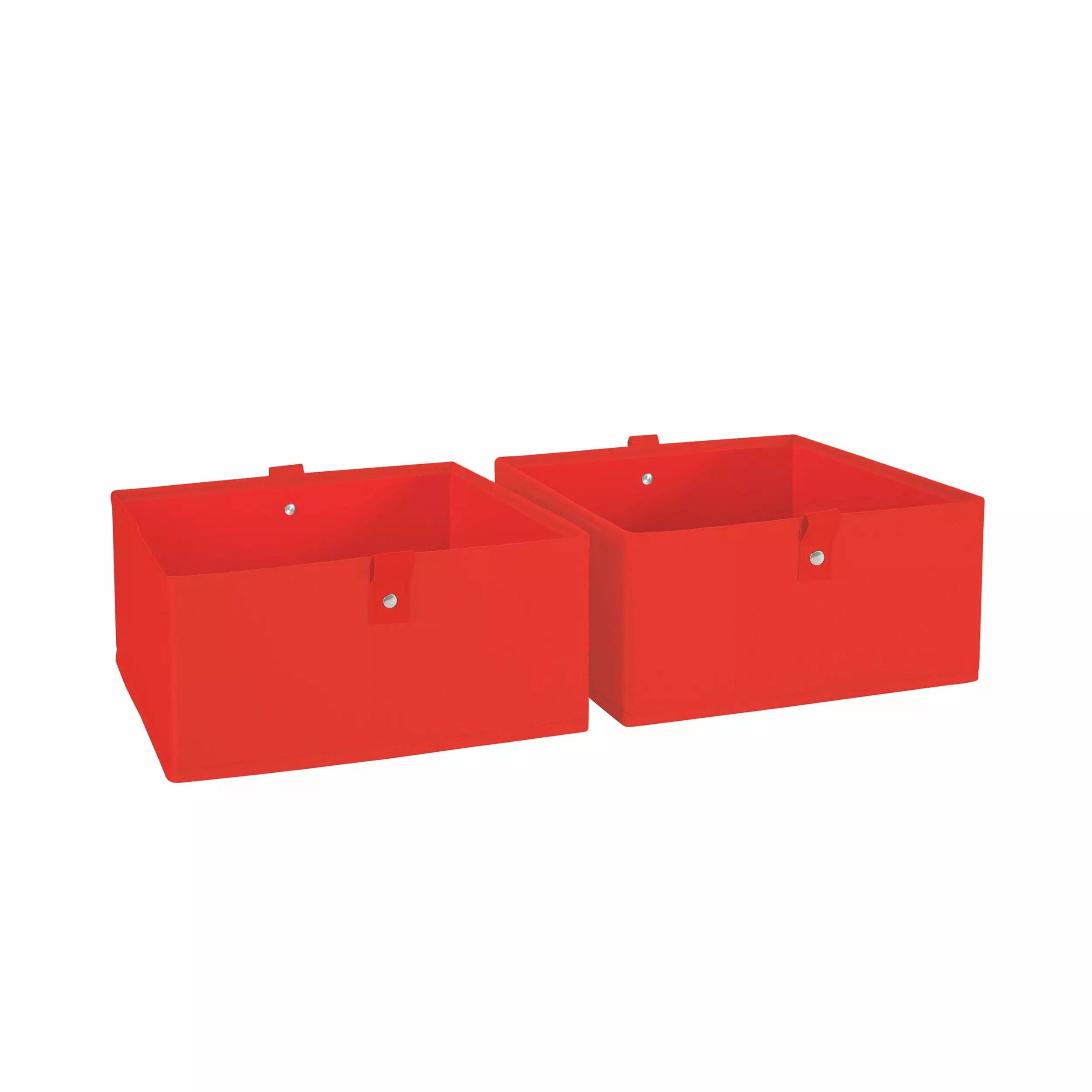 RiverRidge Home Kids 2pc 10.5in W x 5in H Folding Storage Bin Set - Red