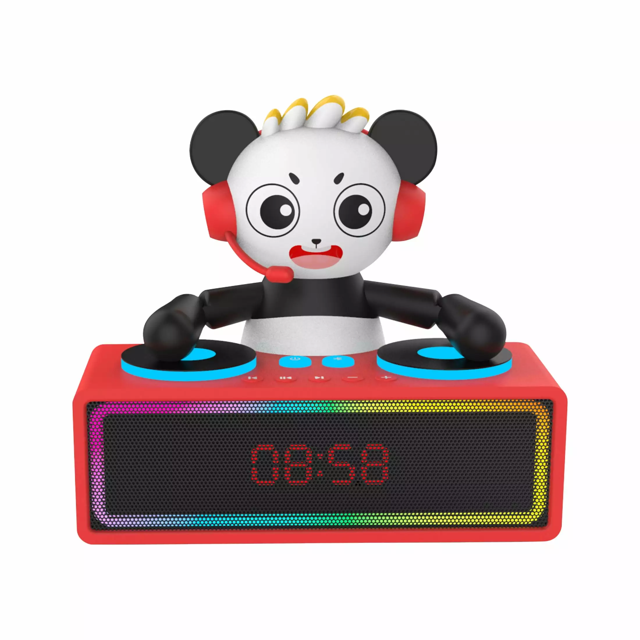 Ryan's World DJ Kid's Alarm Clock with Bluetooth Speaker