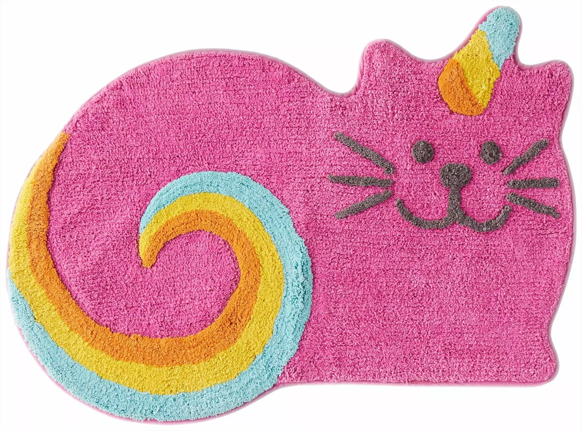 SKL Home Saturday Knight Ltd Meowgic Mythical Caticorn Shaped With High/Low Tufting Design Rug - 33x24. Multi