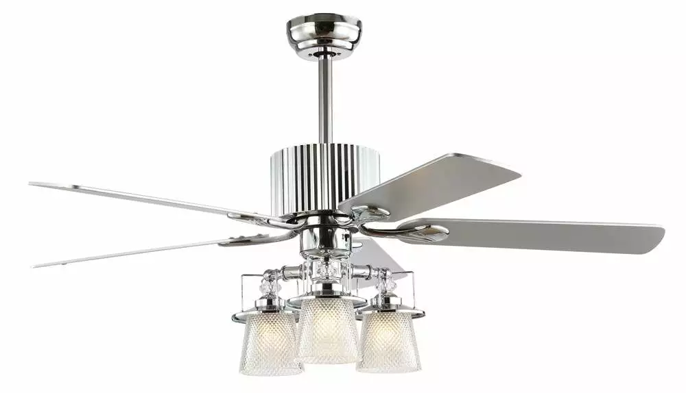 Safavieh Parlin 3-Light Glam Ceiling Light Fan