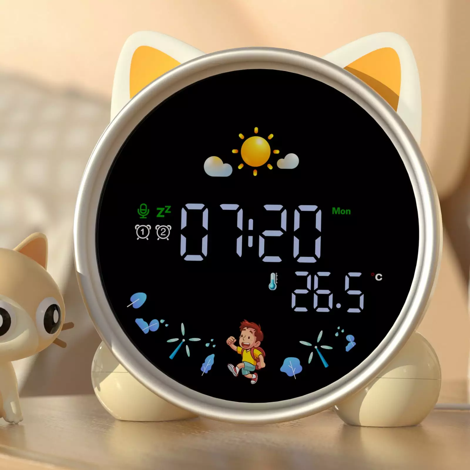 Sailstar Kids Alarm Clock. OK to Wake Clock for Kids with Night Lights. Digital Clock Children's Sleep Training Sound Machine