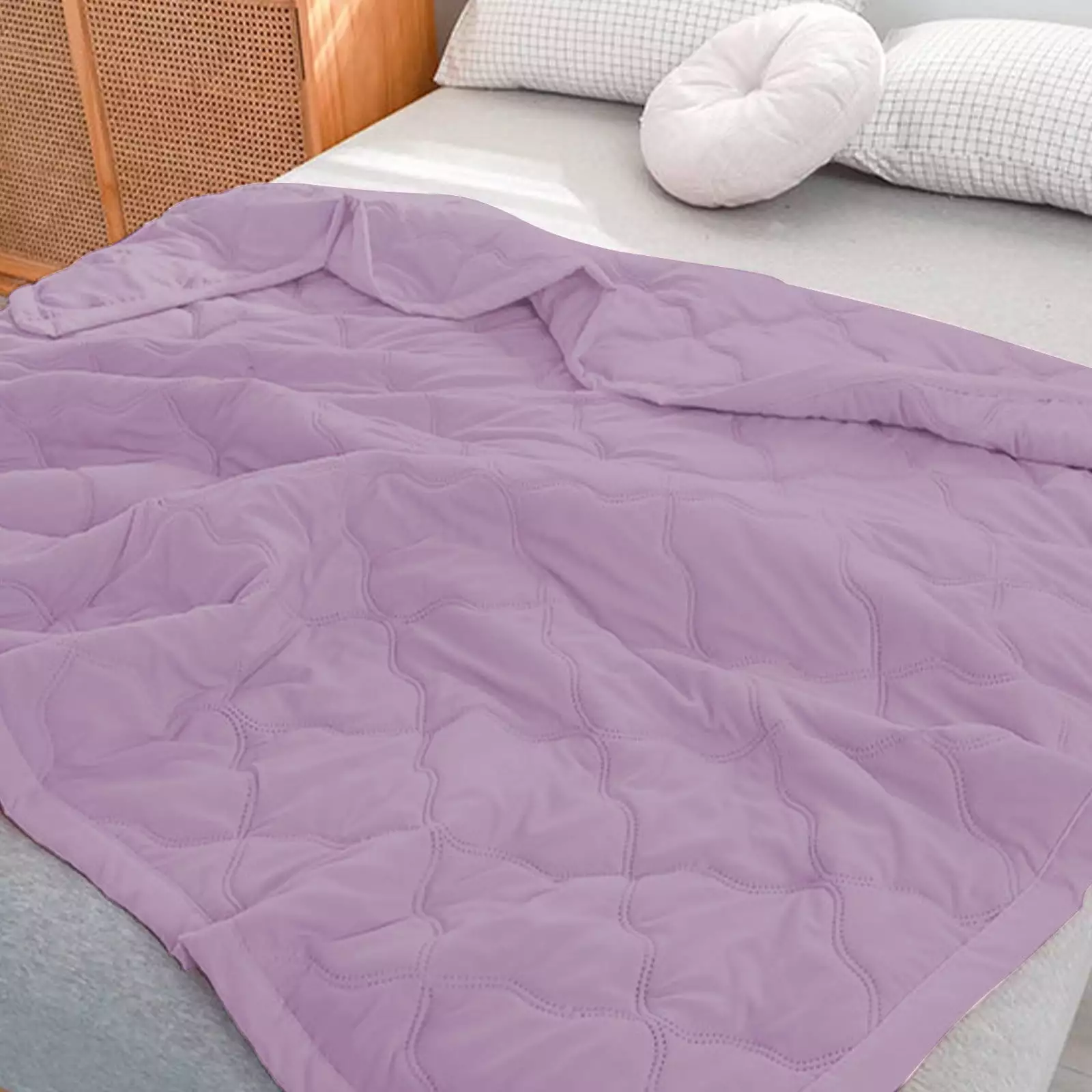 Saleteraj Skin-friendly Plain Printed Washed Cotton Summer Quilt Ventilation Quilt