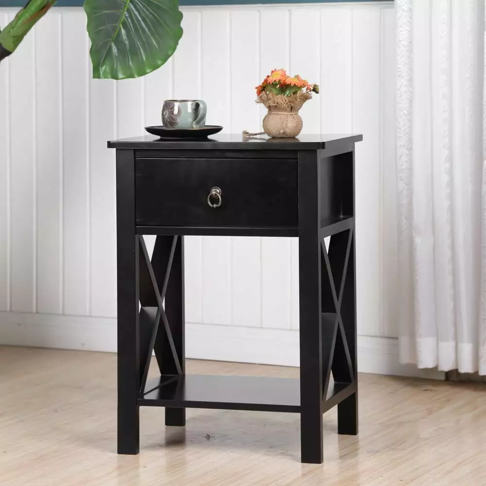 SamyoHome Night Stands for Bedroom Table Nightstand with A Drawer