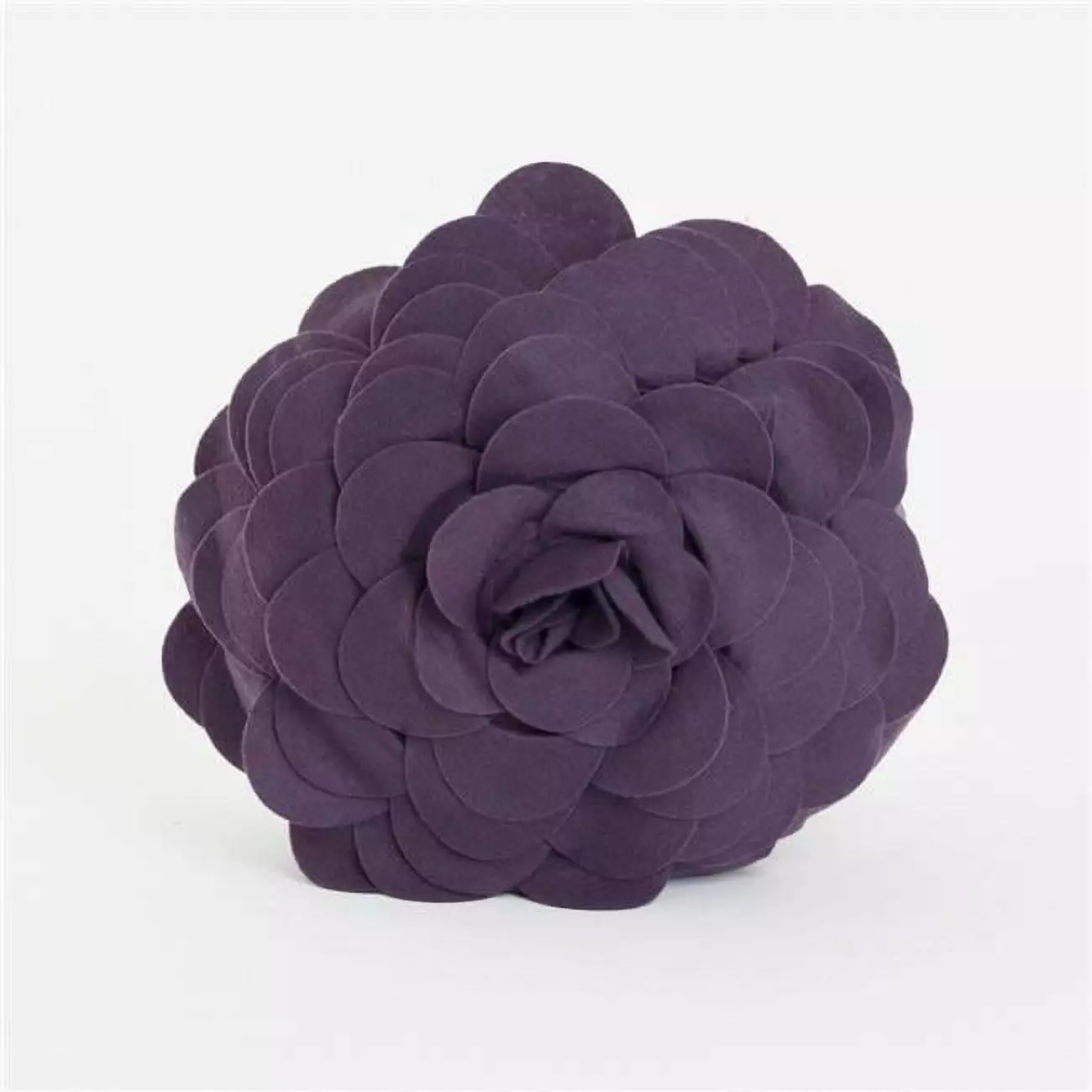 Saro Lifestyle FT095.V16R 16 in. Rose Flower Design Poly Filled Throw Pillow. Violet