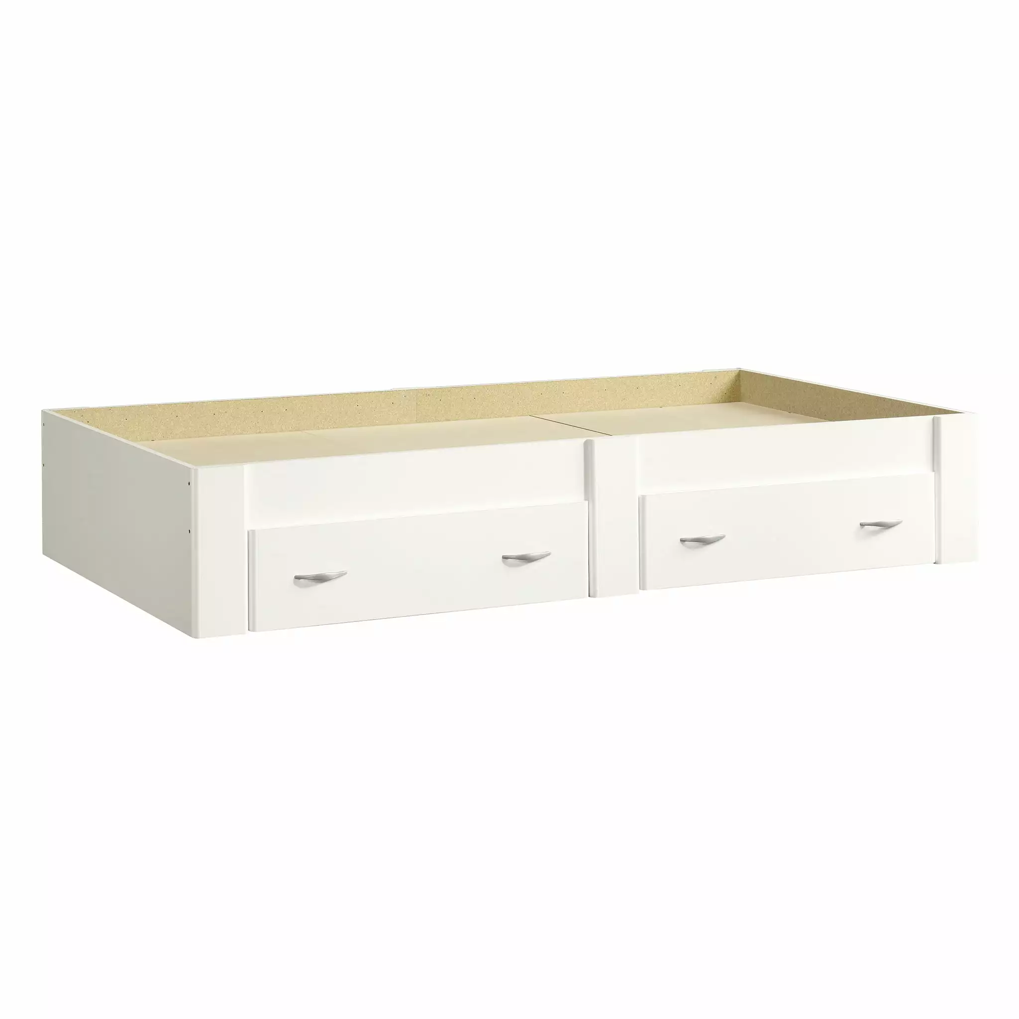 Sauder Beginnings 2-Drawer Storage Twin Bed. Soft White Finish