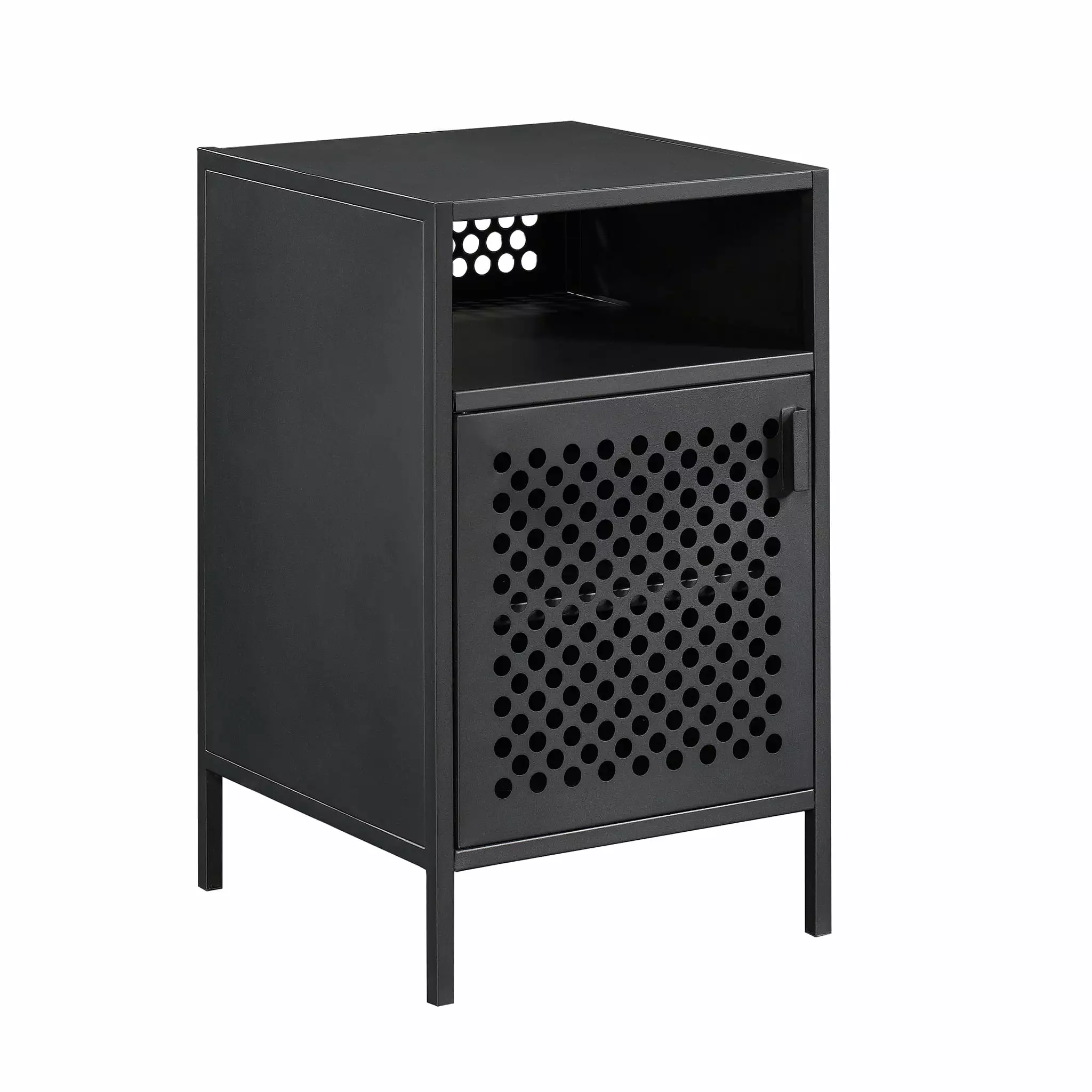 Sauder Boulevard Cafe Night Stand. Black Finish