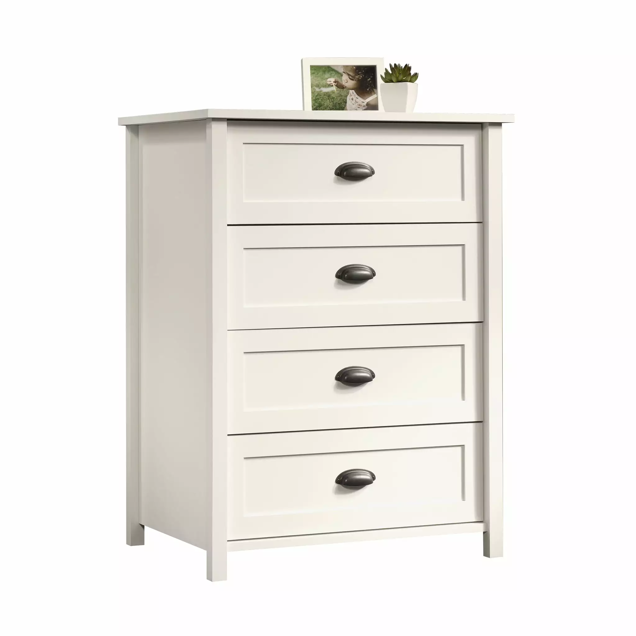 Sauder County Line 4-Drawer Chest. Soft White Finish