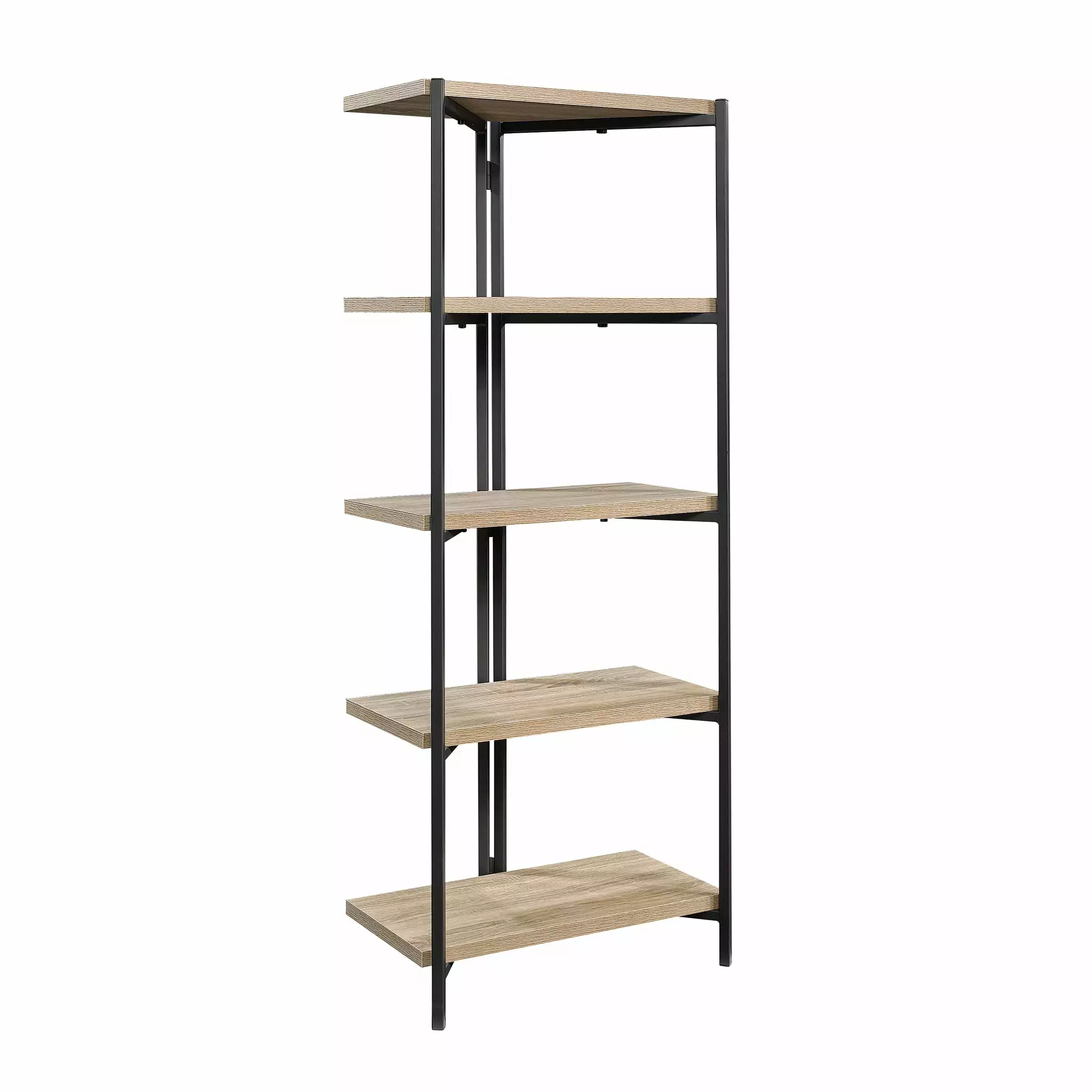 Sauder Curiod 5 Shelf Bookcase. Charter Oak Finish