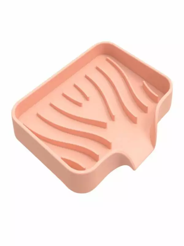 Self Draining Soap Dishes.Clearance Silicones Soap Savers. Water Fall Drainer Soap Holders for Bathroom. Extend Soap Life. Keep Soap Bars Dry Clean & Easy Cleaning (LightPink. 4.8??3.9)