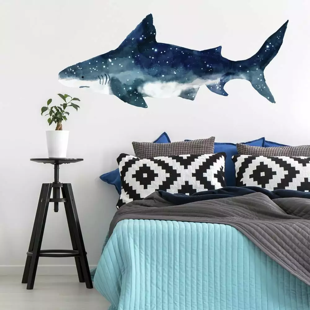 Shark Peel and Stick Giant Wall Decals