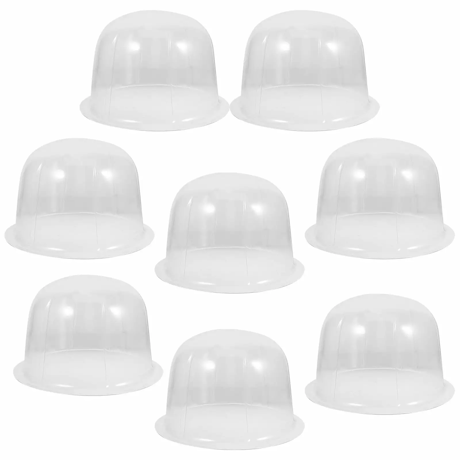 Shis Cowboy Hat Holder 8Pcs Plastic Cap Display Stand Portable Travel Rack