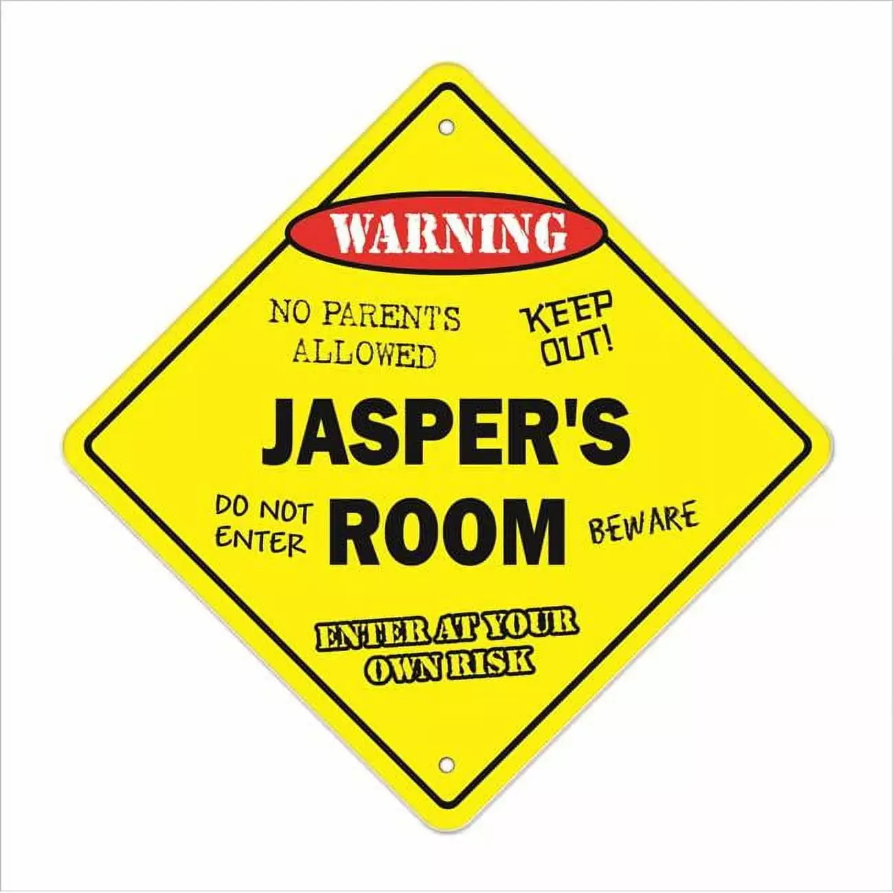 SignMission X-Jaspers Room 12 x 12 in. Crossing Zone Xing Room Sign - Jaspers