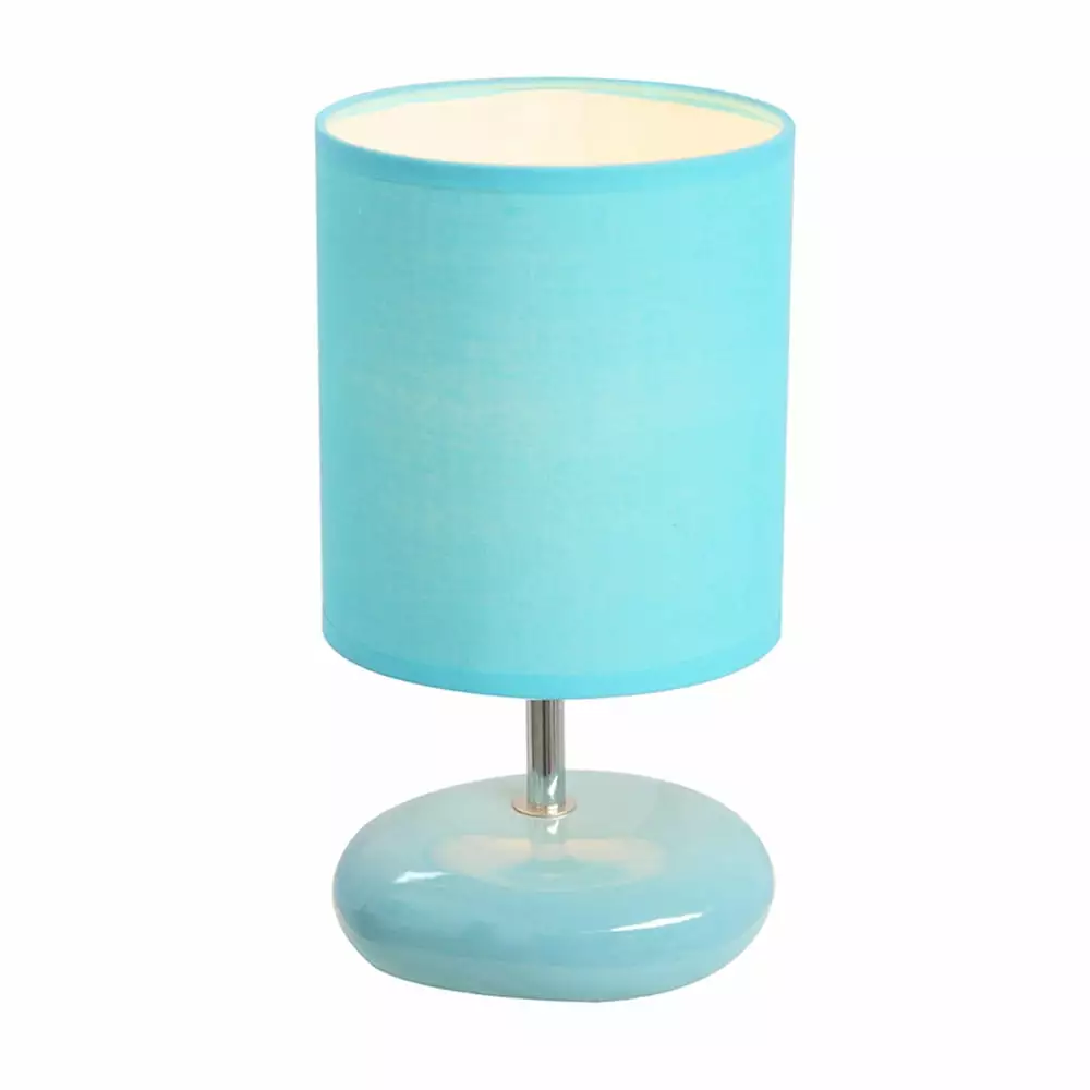 Simple Designs Stonies Small Stone Look Table Lamp