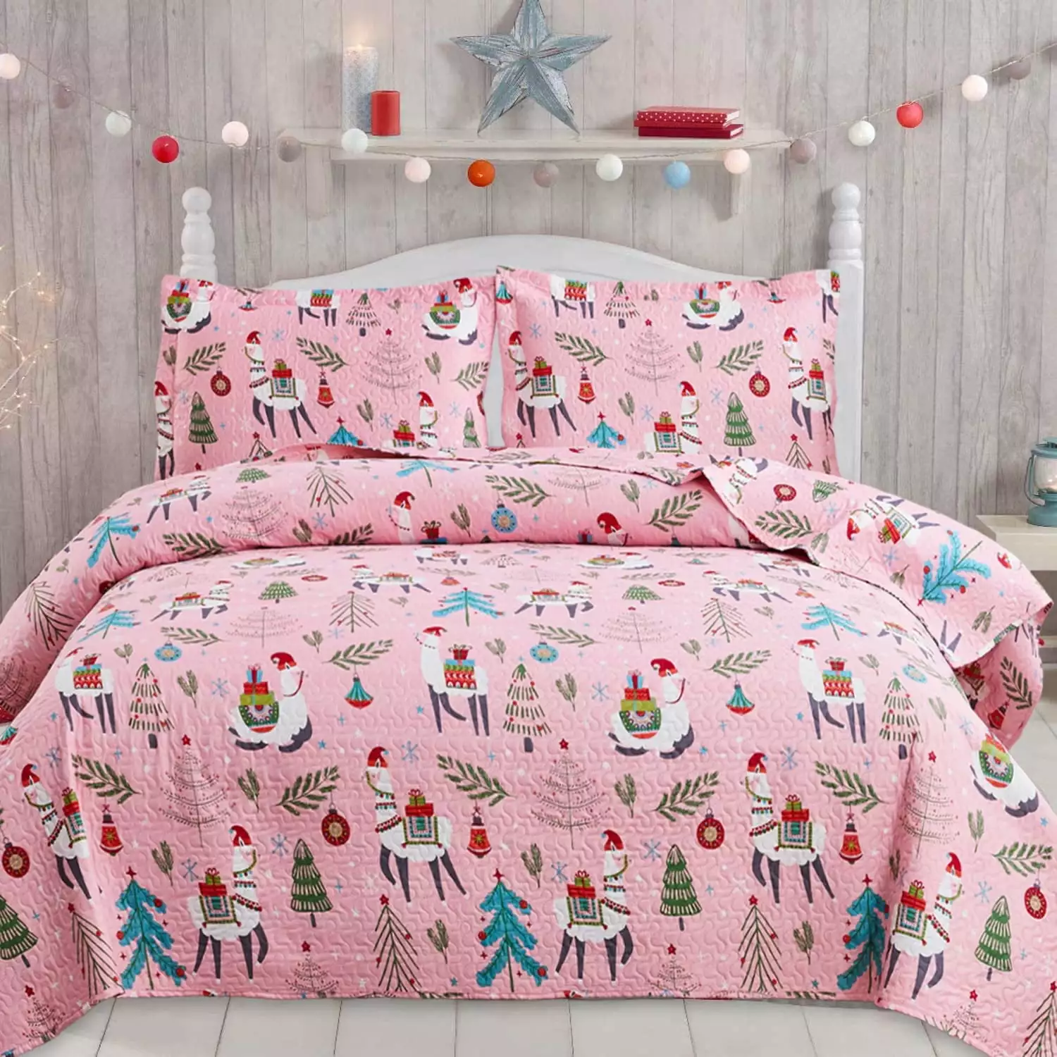 Smuge quilts King Size Kids Bedding Set For Girls Microfiber Lightweight Bedspread Coverlet Home Decor