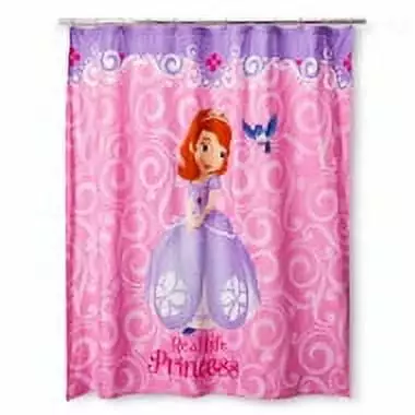 Sofia the First Sofia Scrolls Shower Curtain