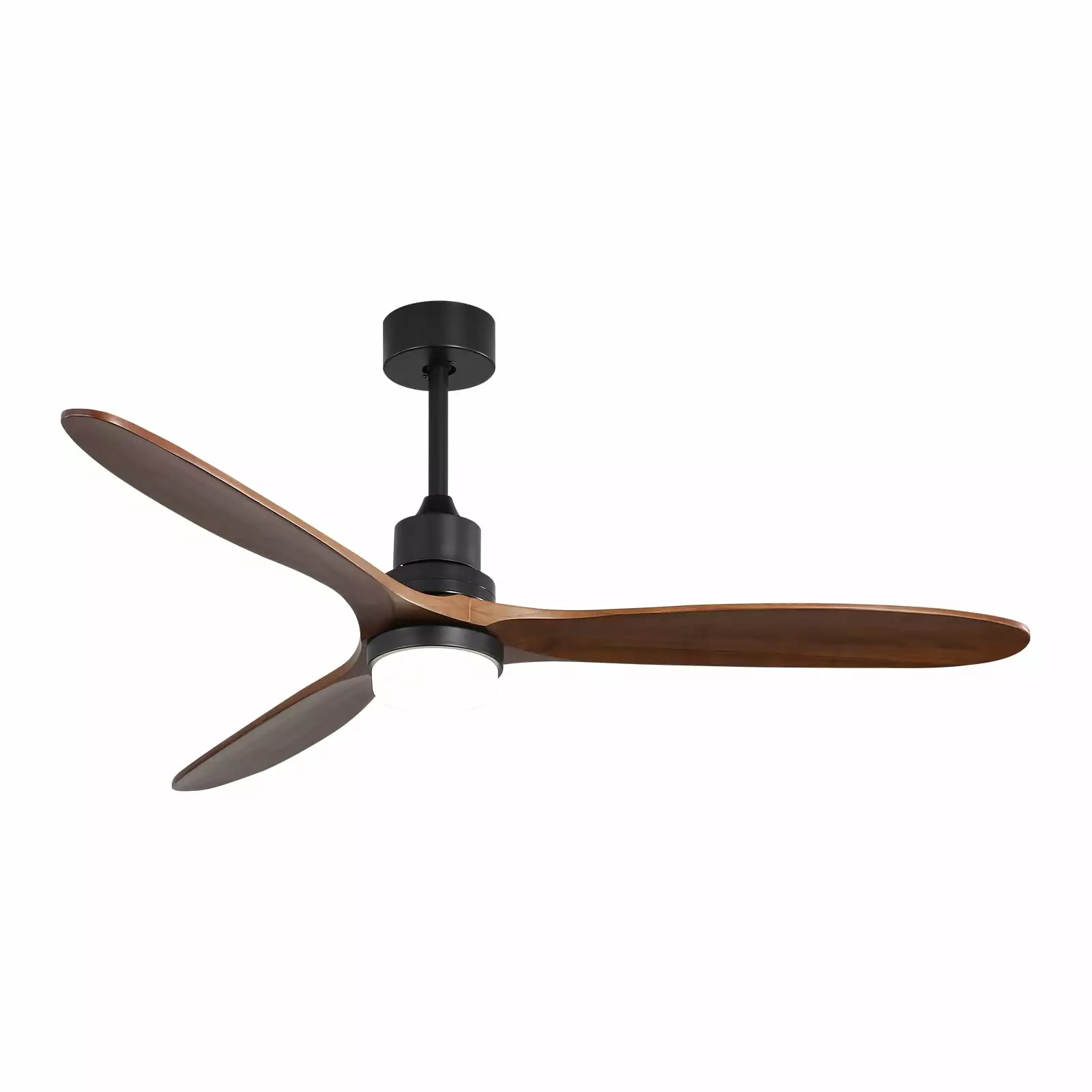 Sofucor 60 Ceiling Fan with Lights and Remote . 3 Solid Wood Blades& Reverse Airflow