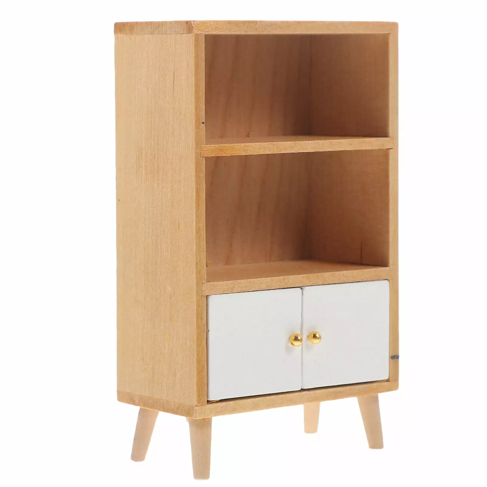 ATRISS Solid Wood Display Cabinet Book Shelves Bookshelf Model Kids Gift Wooden Child