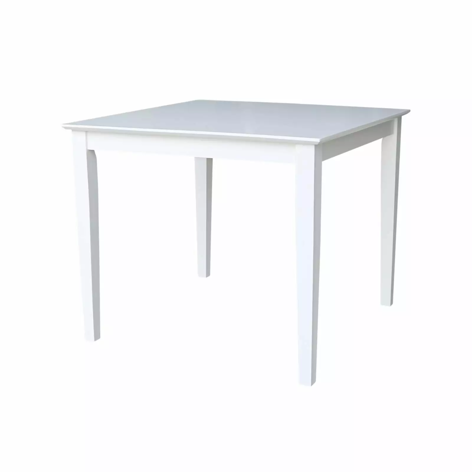 International Concepts Solid Wood Top Table - Dining Height - in White