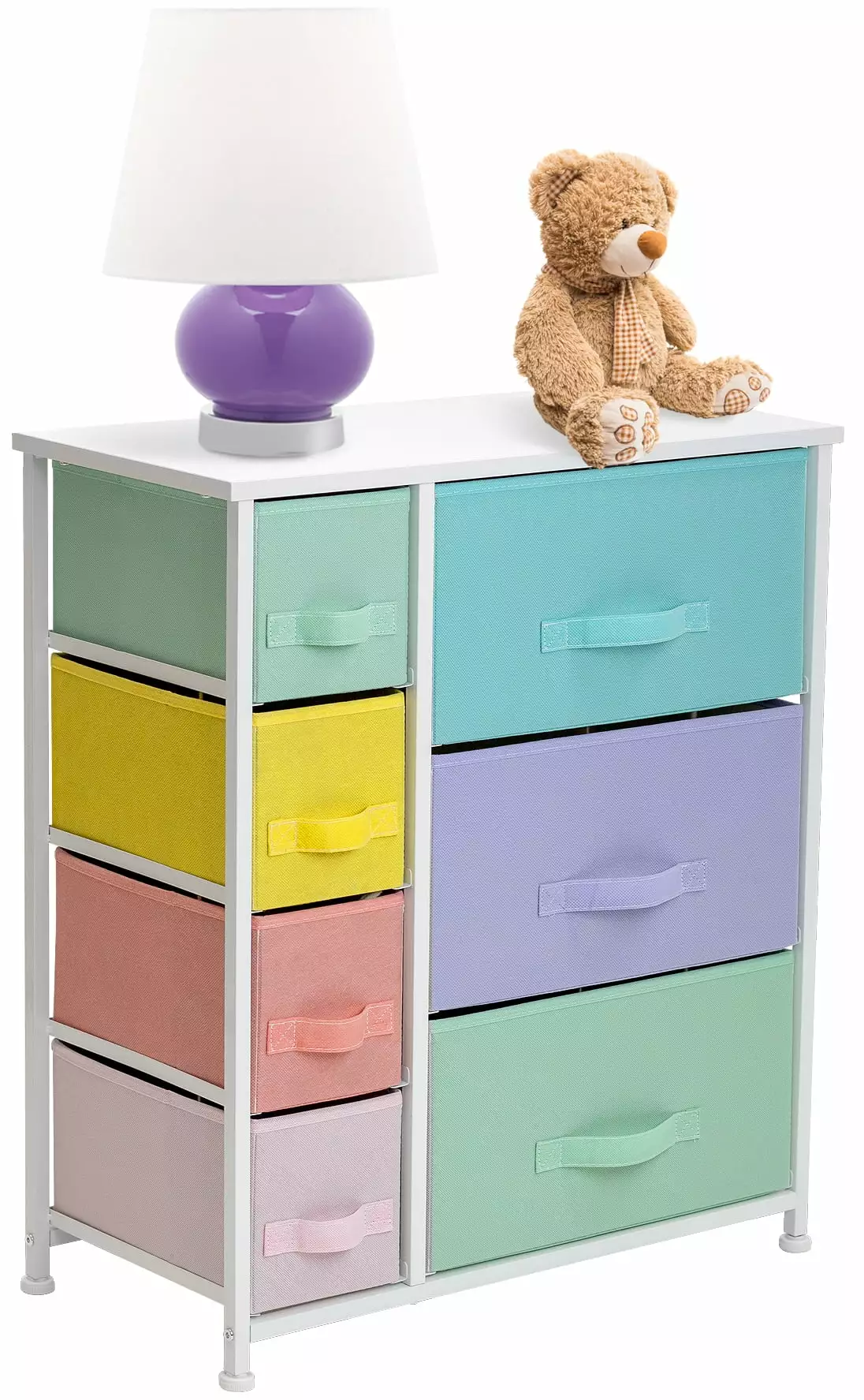 Sorbus 7-Drawer Organizer Dresser for Baby Nursery. Kids' Children Room - Easy Assembly