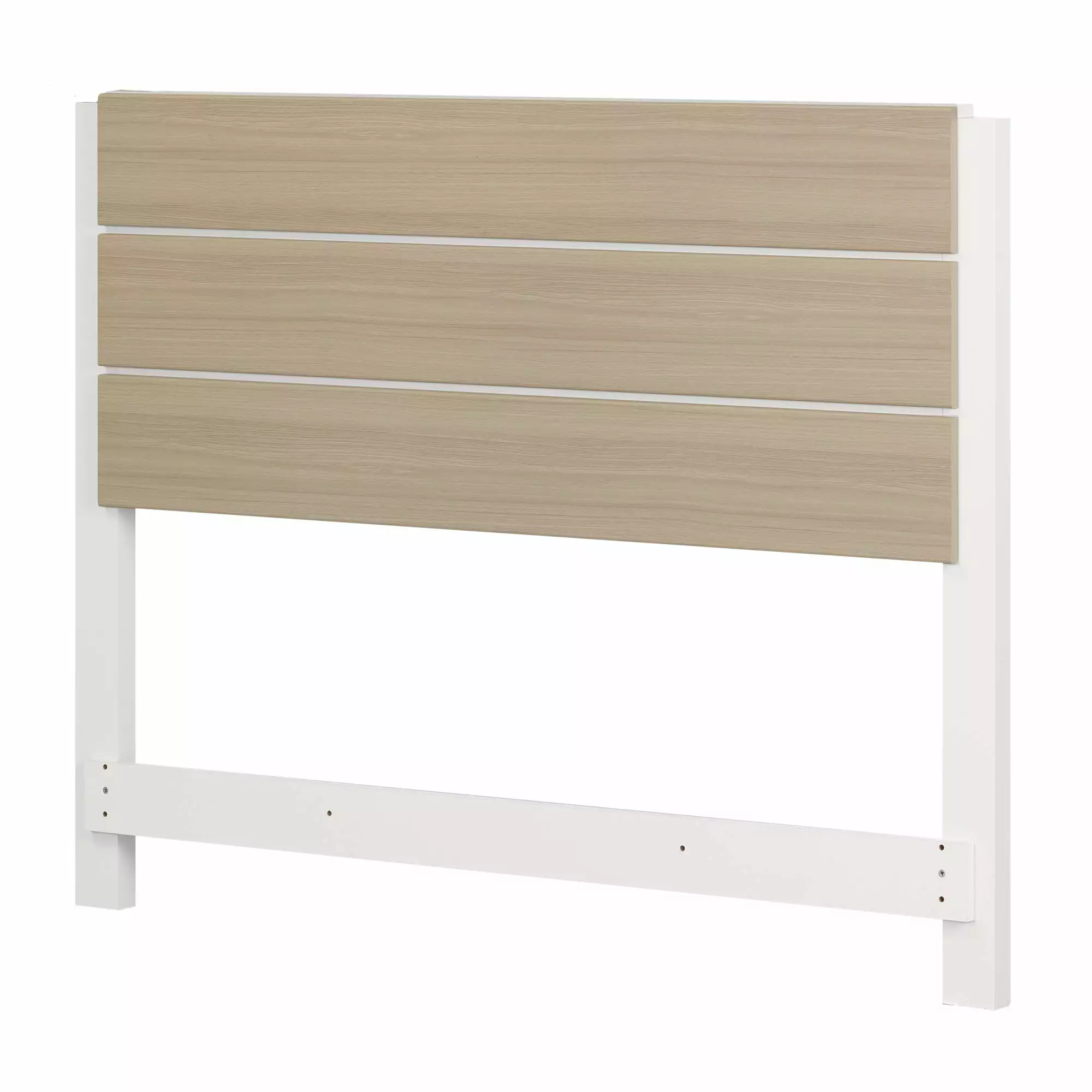 South Shore Munich Headboard Full White and Soft Elm