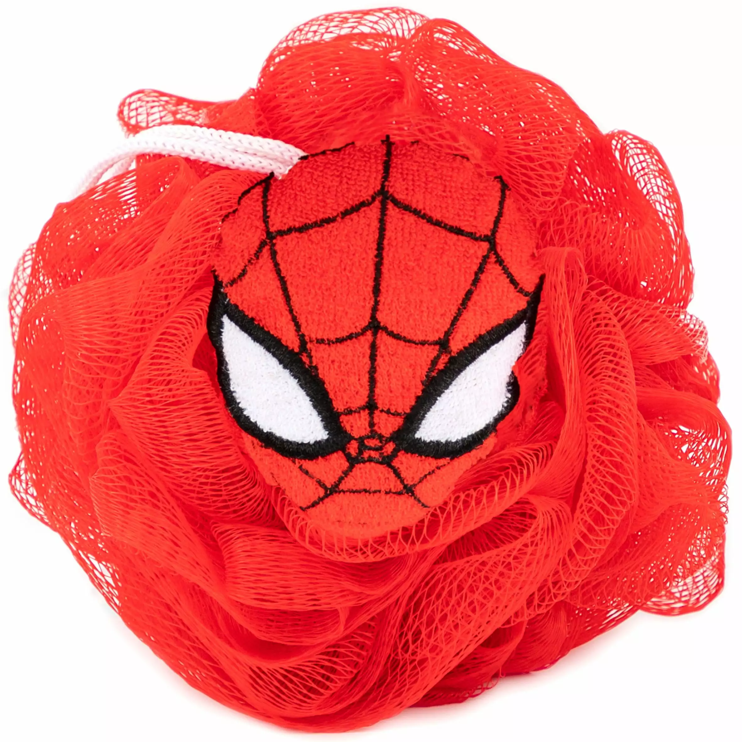 Spider-Man Kids Bath Character Loofah. Microfiber. Red. Marvel