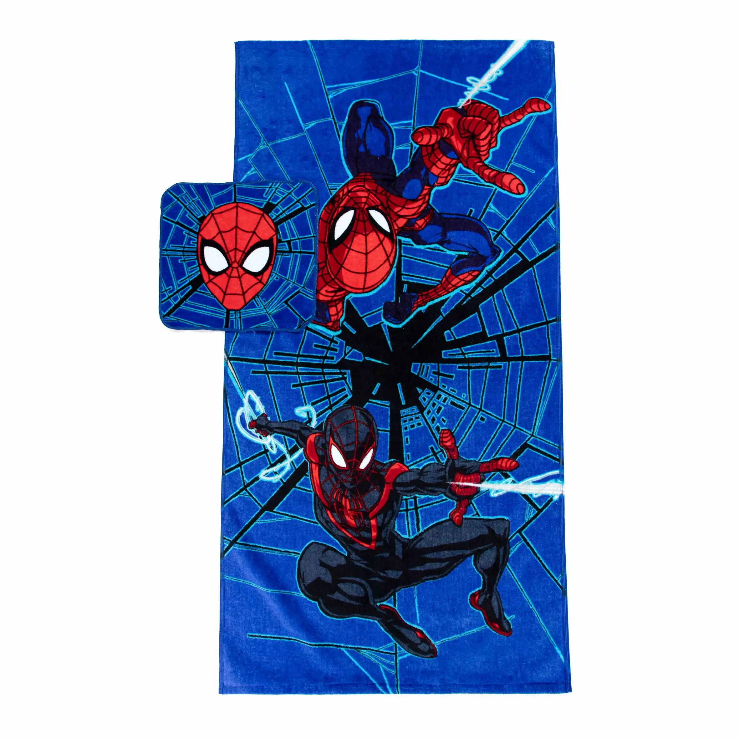 Spider-Man Kids Cotton 2 Piece Towel and Washcloth Set