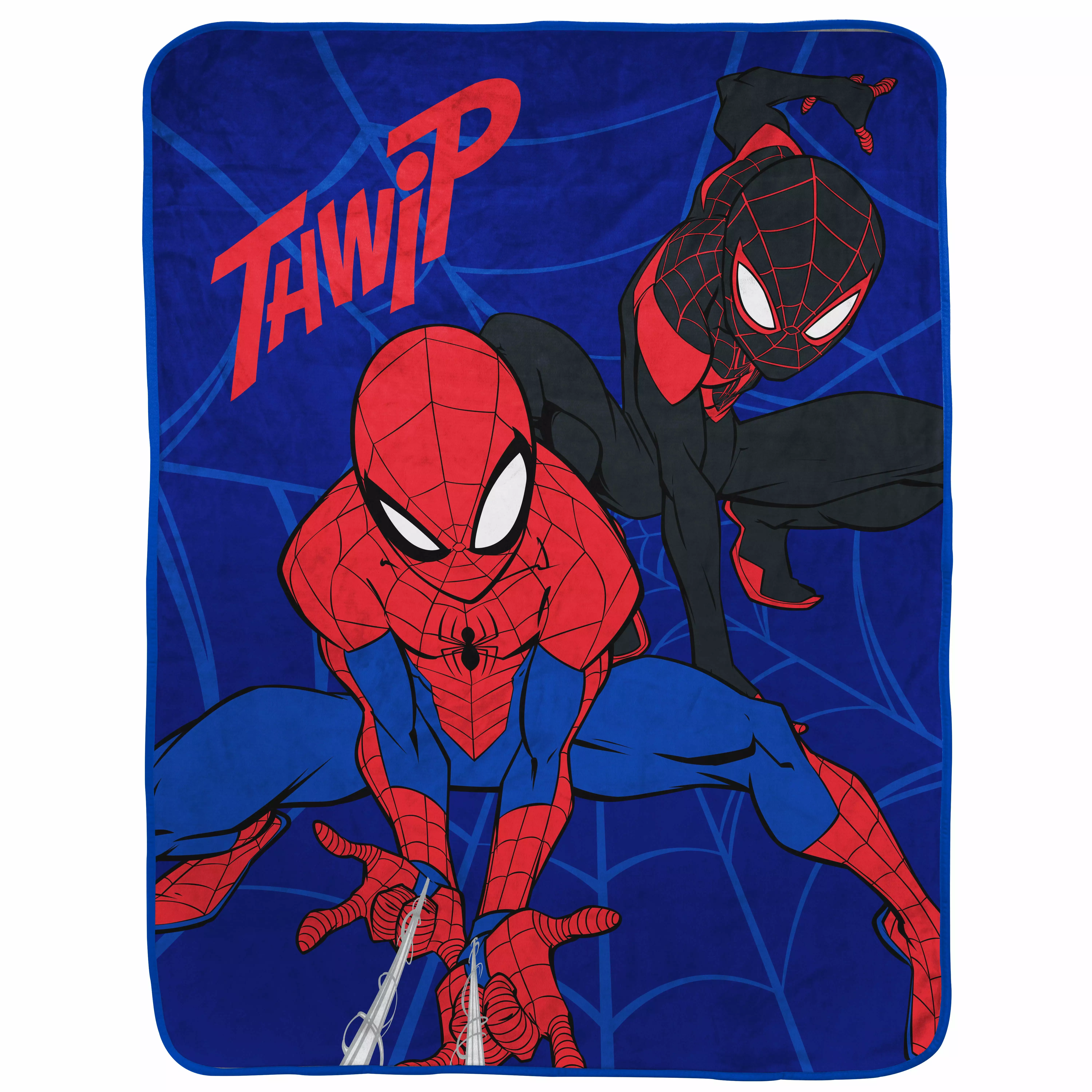 Spider-Man Kids Throw. 46 x 60. Microfiber. Blue. Marvel