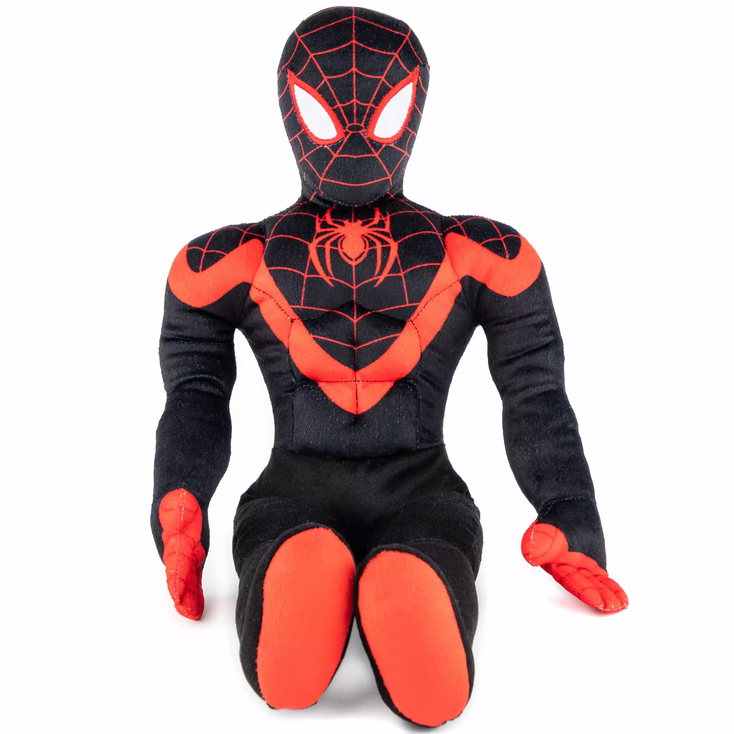 Spider-Man Miles Morales Kids Bedding Pillow Buddy. Microfiber. Black. Marvel