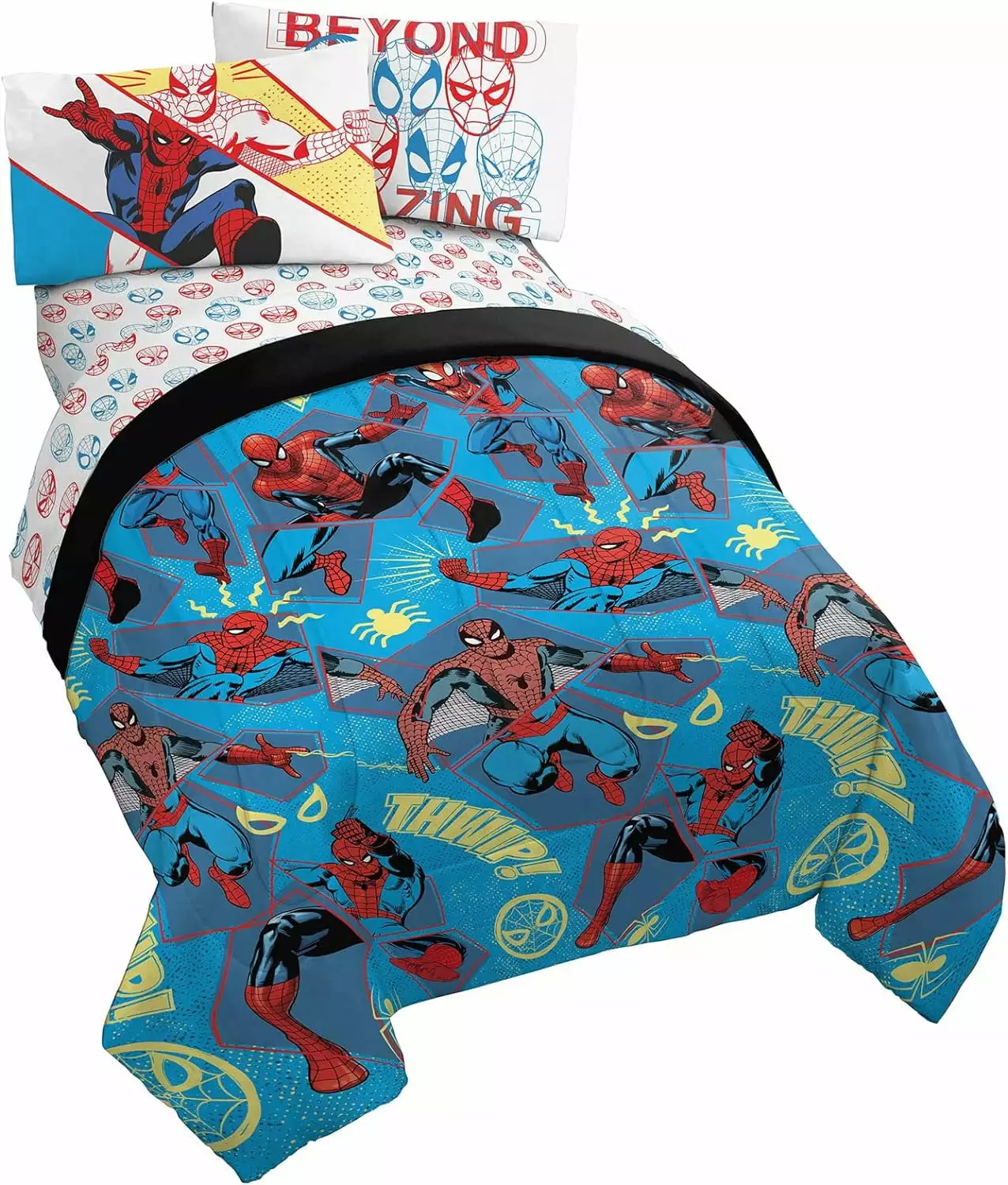 Spiderman Beyond Amazing 5 Piece Full Size Kids Bed Set