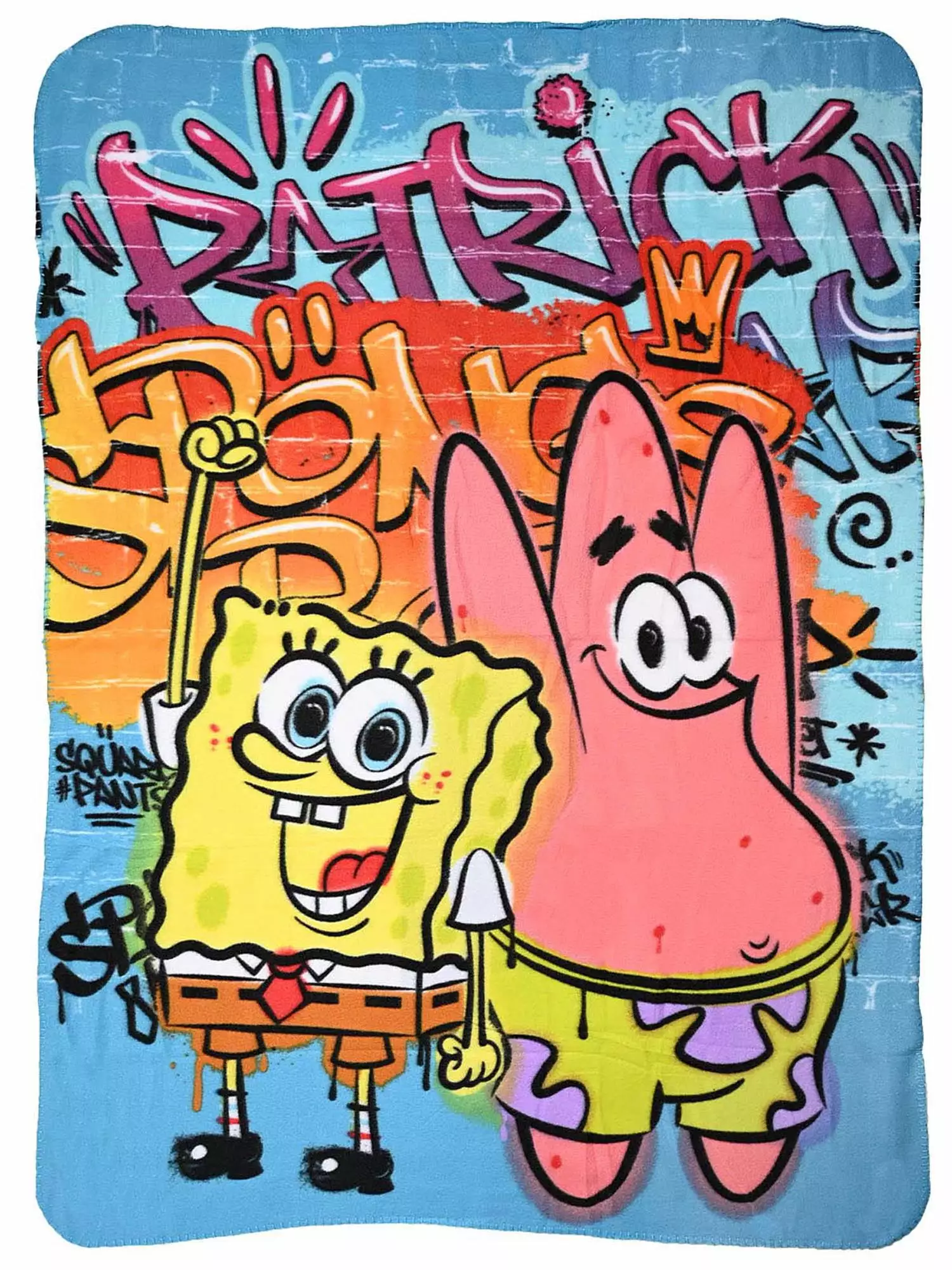 Spongebob Squarepants Soft Throw Blanket 45 x 60 Patrick Starfish