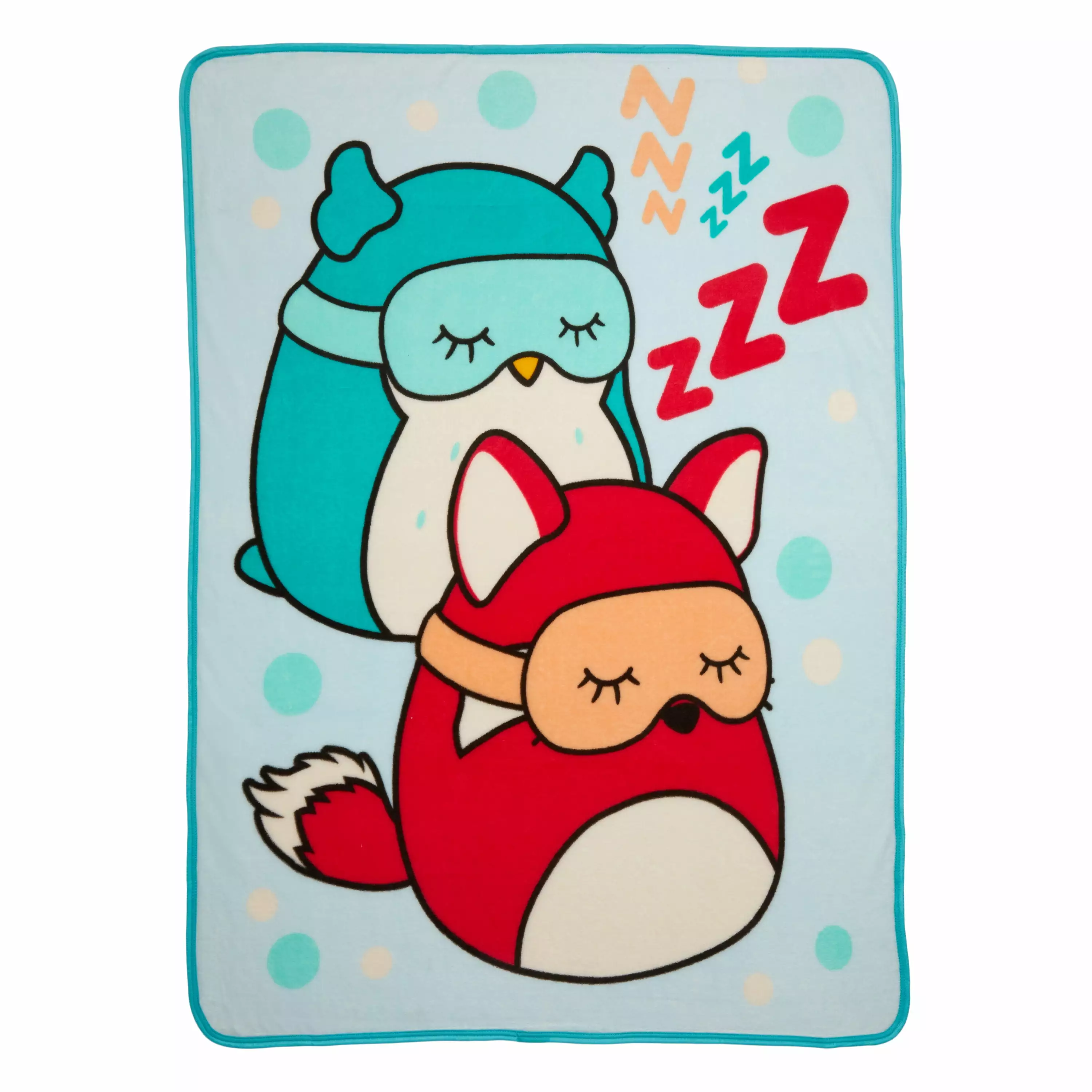 Squishmallows Fleece Throw Blanket. 46 x 60