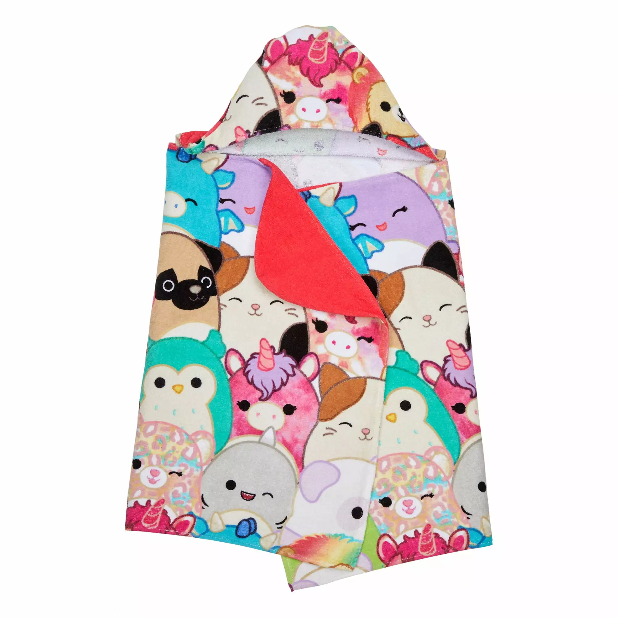 Squishmallows Kids Cotton Hooded Towel