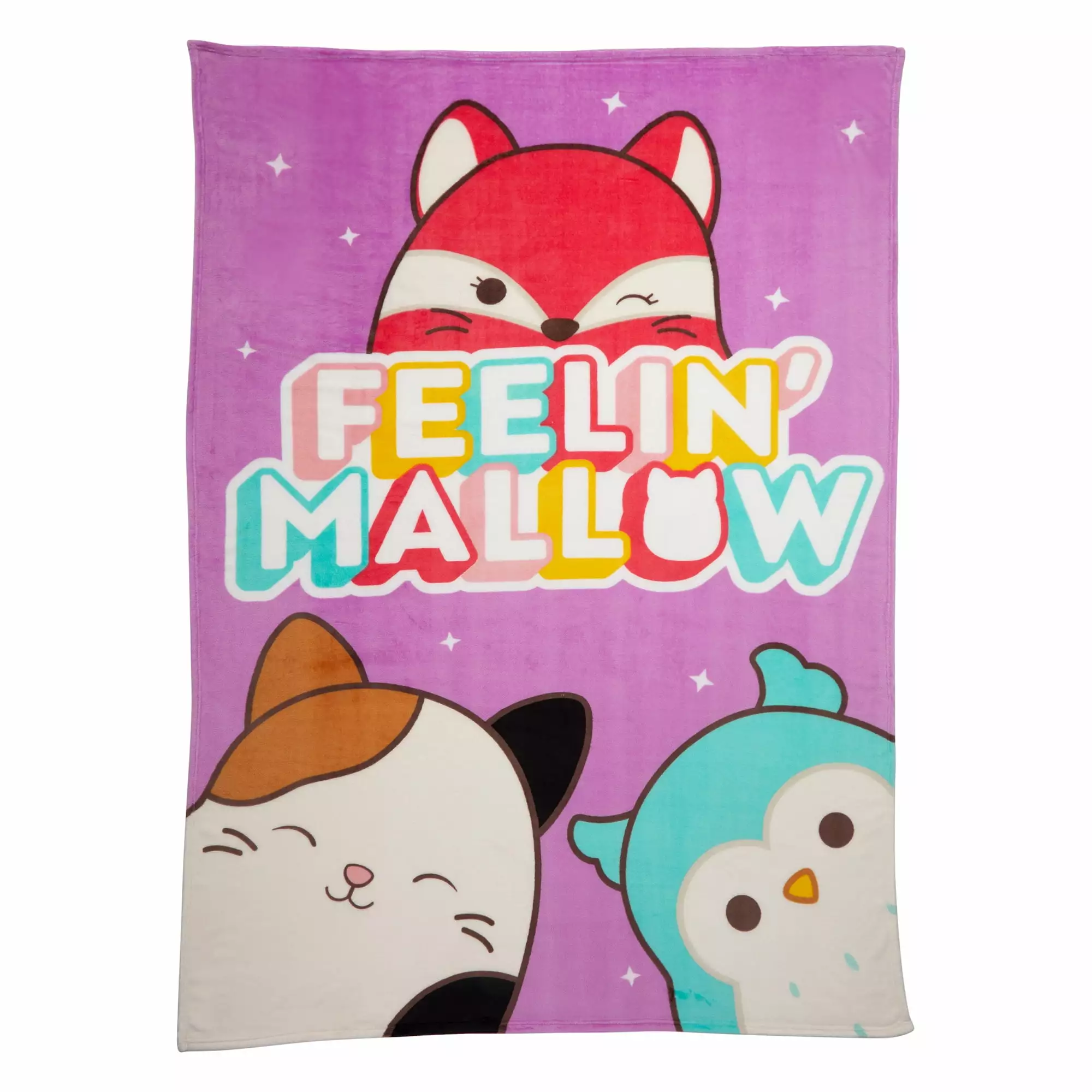 Squishmallows Kids Plush Blanket. Twin/Full Size 62 x 90. Jazwares