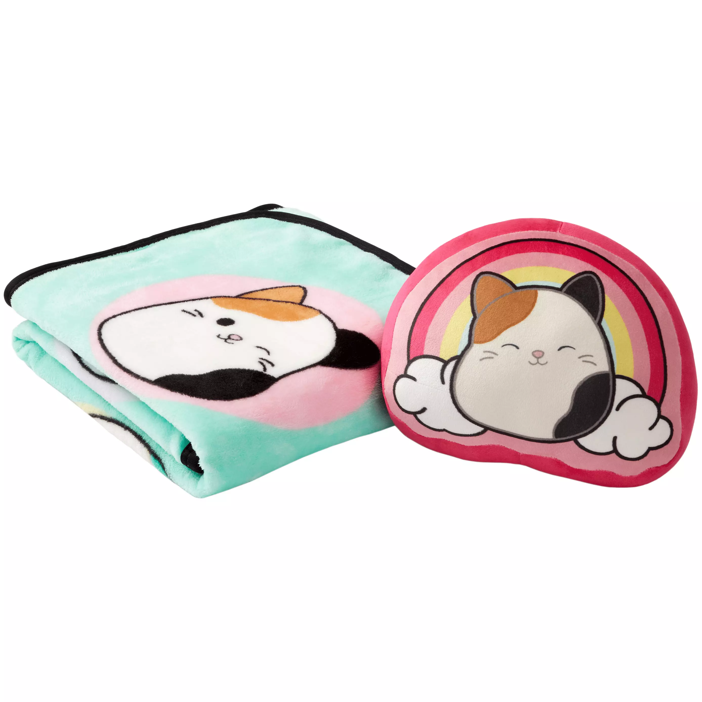 SquishmallowsHugger Cushion and Throw. 2-Piece Giftable Set