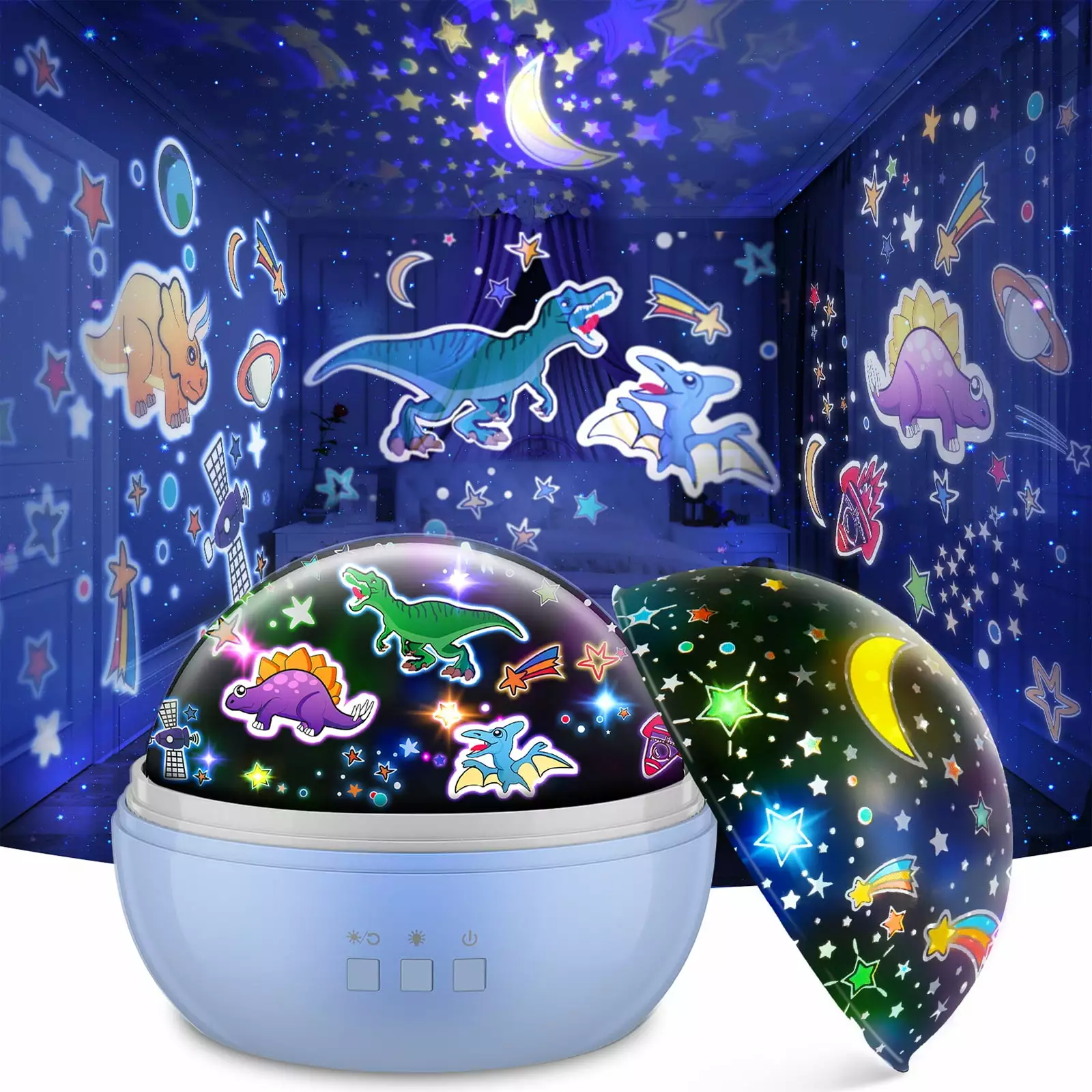 Star Projector Night Light for Kids. Dinosaurs Star Projector Light Gifts for 3 4 5 6 7 8 Year Old Boys Girls. Dinosaurs Toys for 3-12 Year Old. Galaxy Projector for Kids Room Valentines Day Gifts