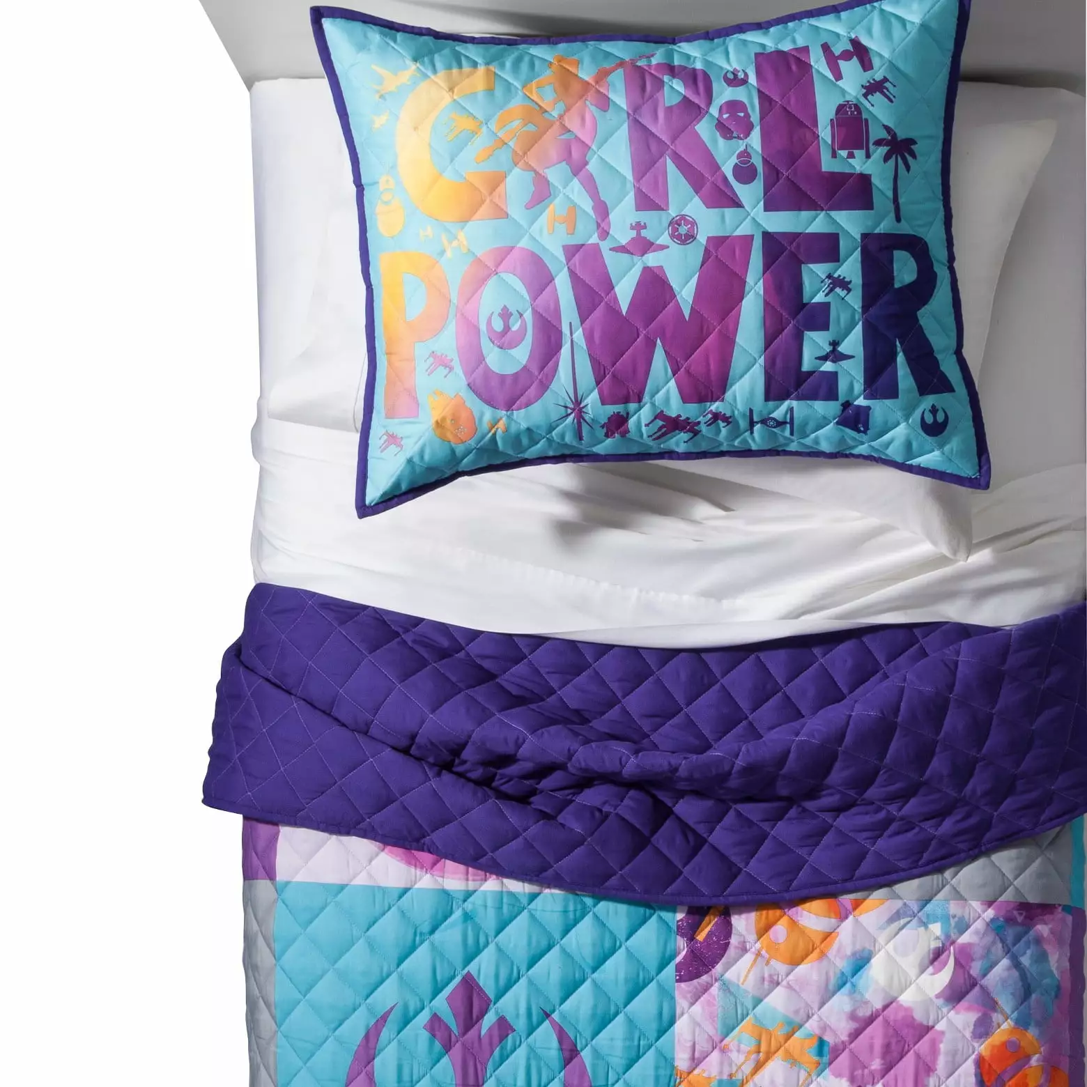 Star Wars Forces of Destiny Purple Quilt Set (Twin/Full)