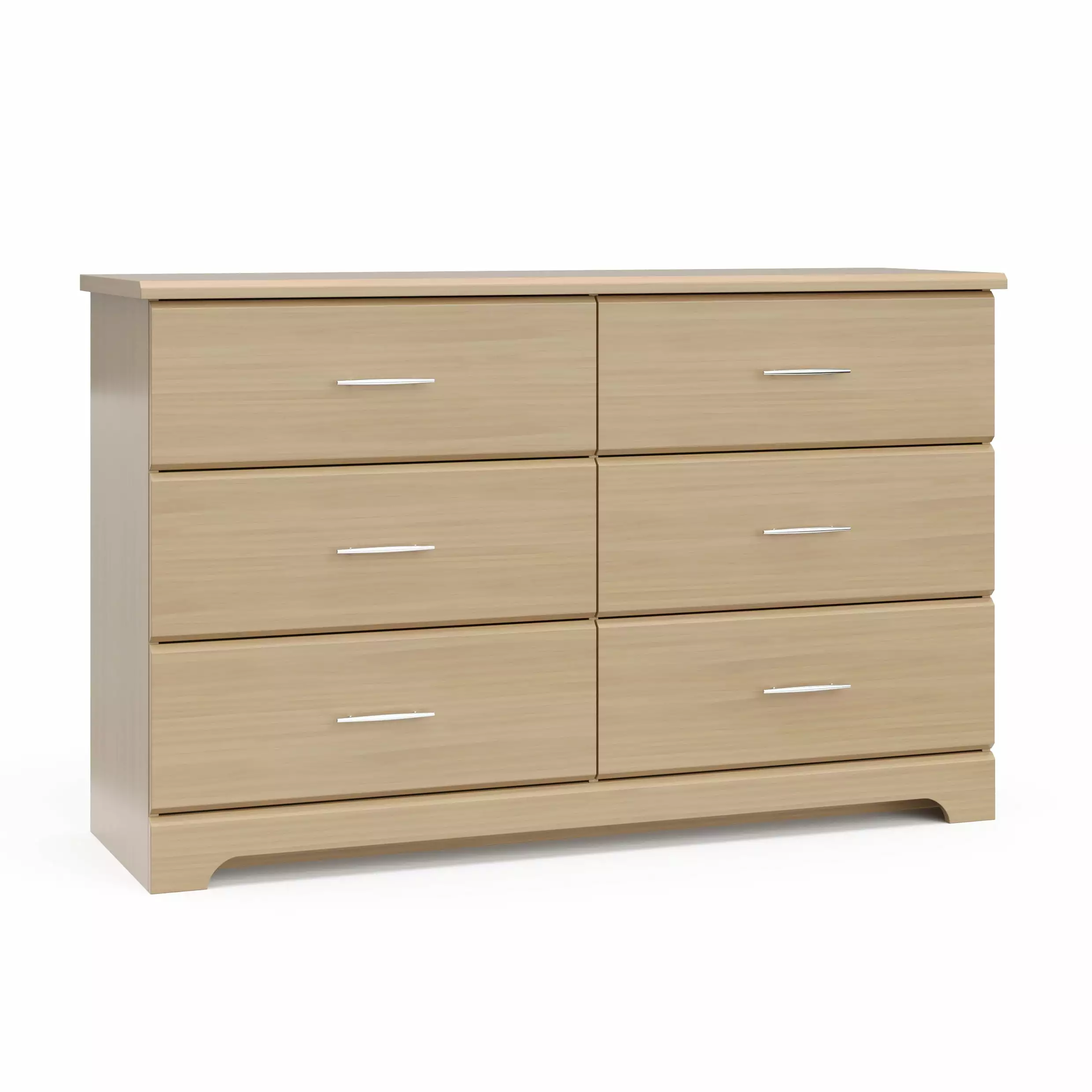 Storkcraft Brookside 6 Drawer Nursery Double Dresser. Driftwood