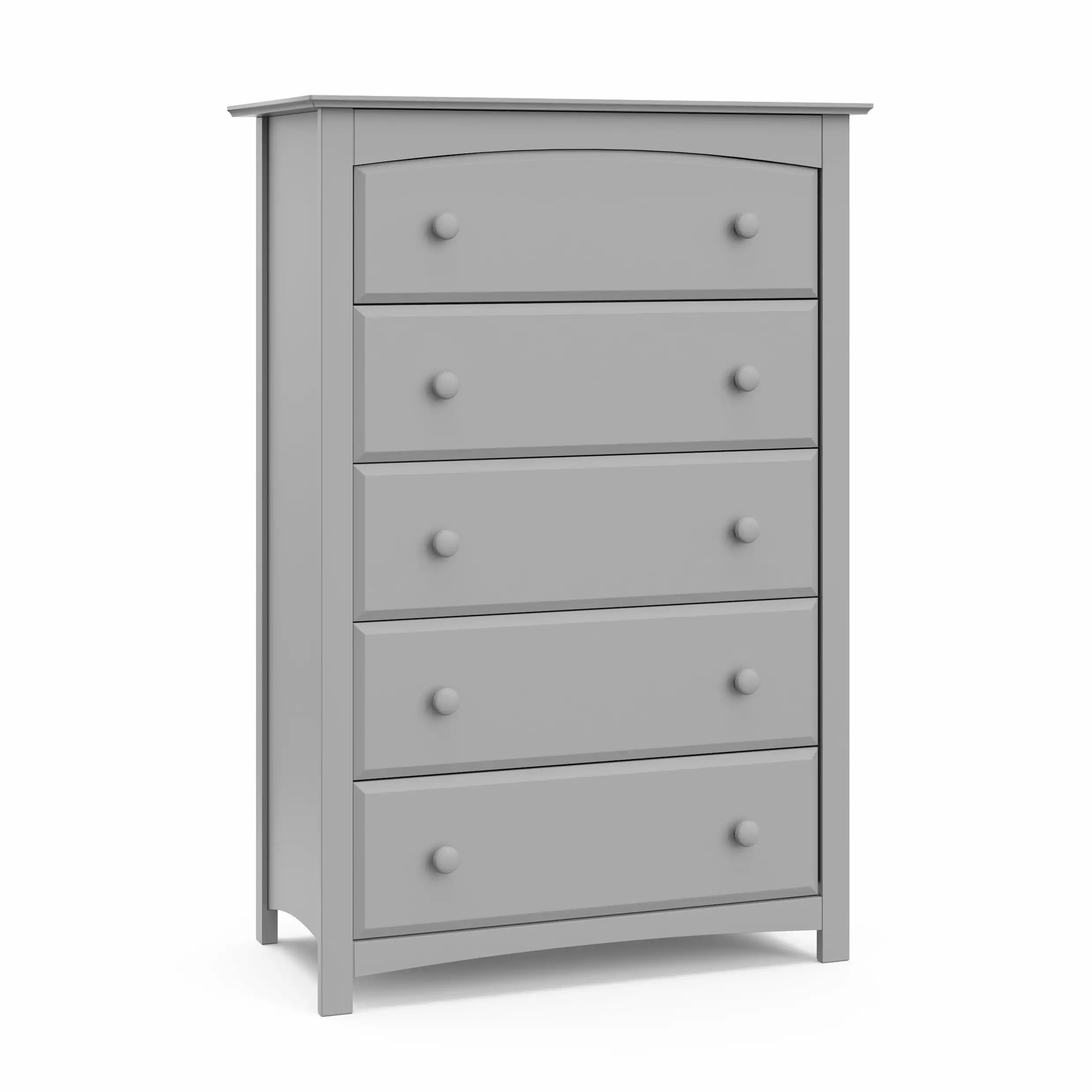 Storkcraft Kenton 5 Drawer Nursery Dresser. Pebble Gray