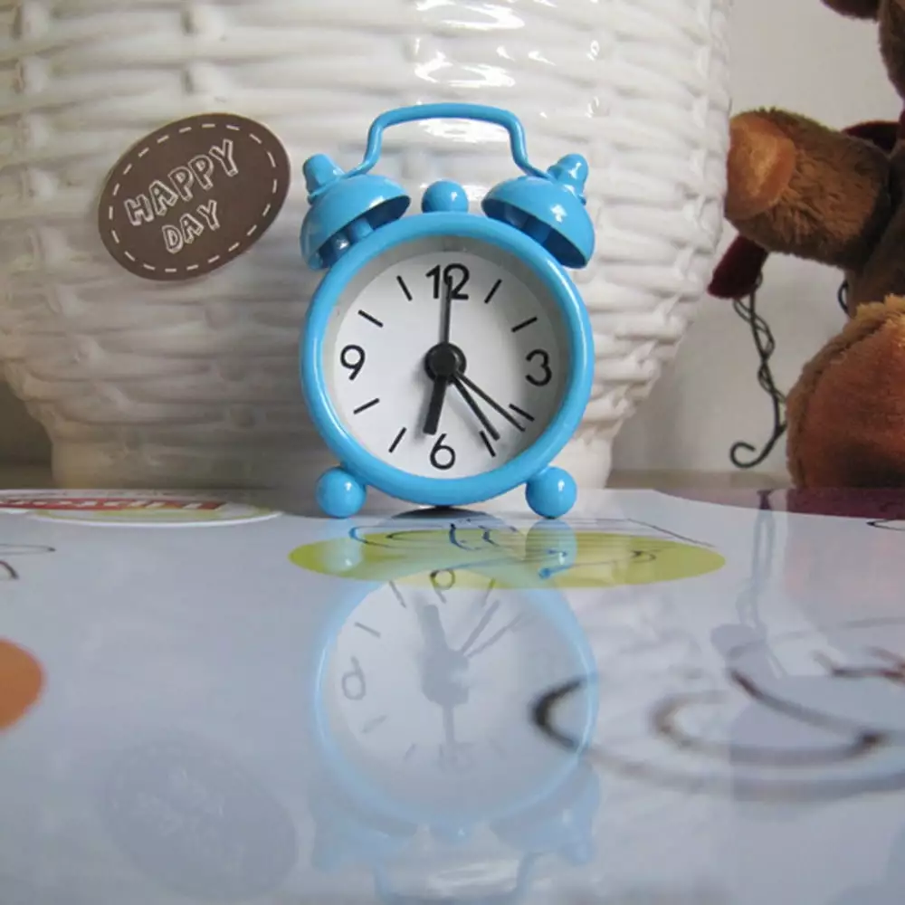 Summer Savings Clearance Akmoler Alarm Clock. Cute Mini Metal Small Alarm Clock Electronic Small Alarm Clock Digital Clock