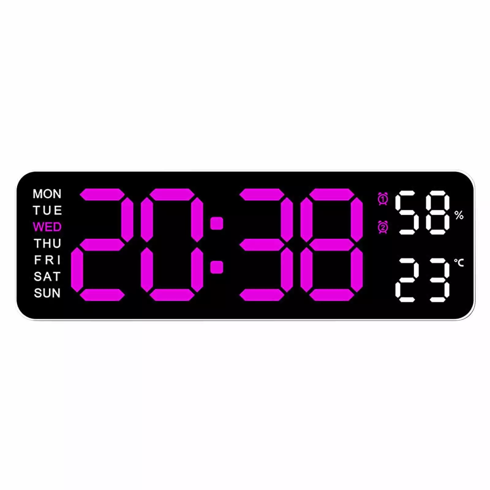 Summer Savings Clearance Akmoler Alarm Clock.Electronic Clock Multi-functional LED Alarm Clock Temperature Jump Seconds Display Countdown Bedside Clock Digital Clock