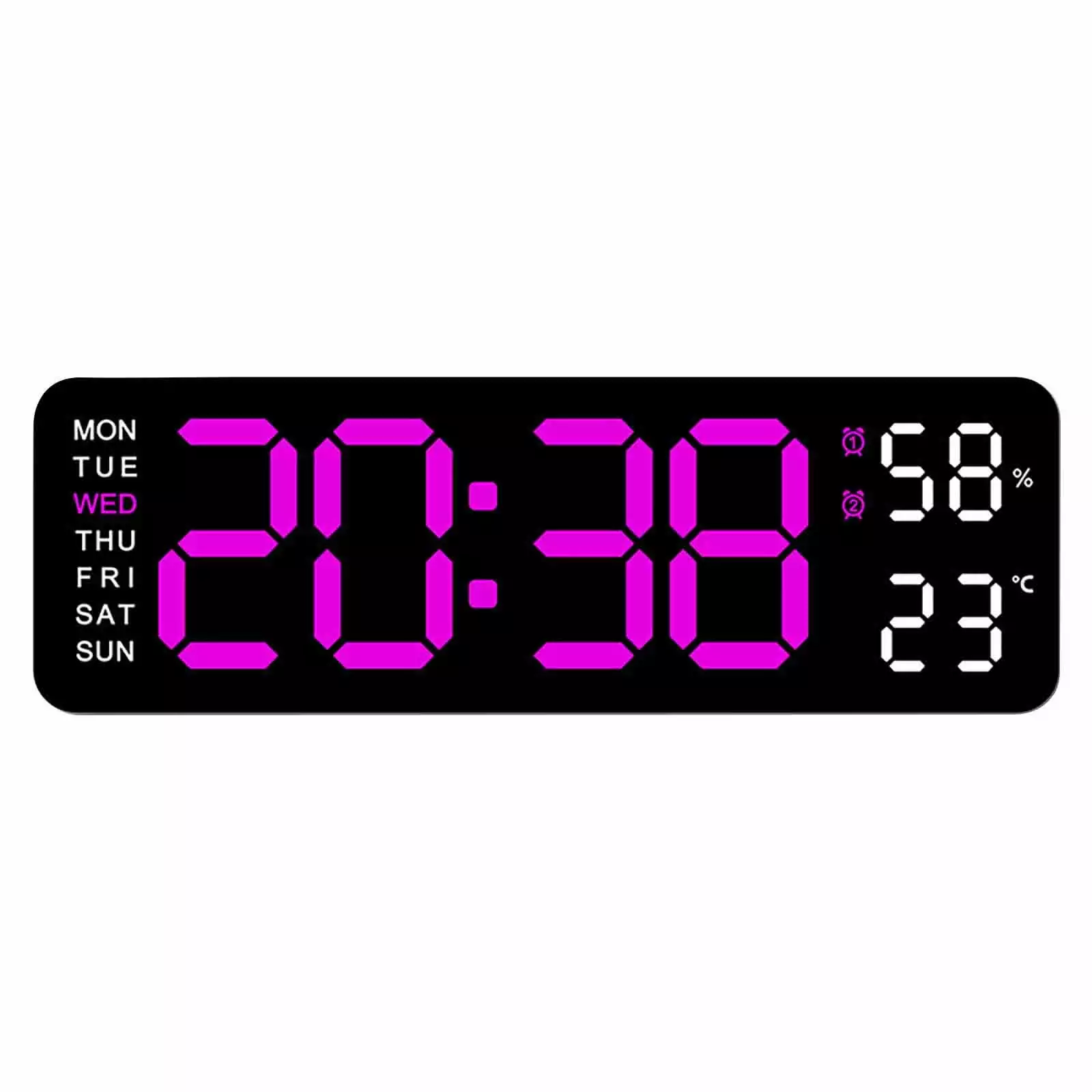 Summer Savings Clearance Akmoler Alarm Clock.Electronic Clock Multi-functional LED Alarm Clock Temperature Jump Seconds Display Countdown Bedside Clock Digital Clock