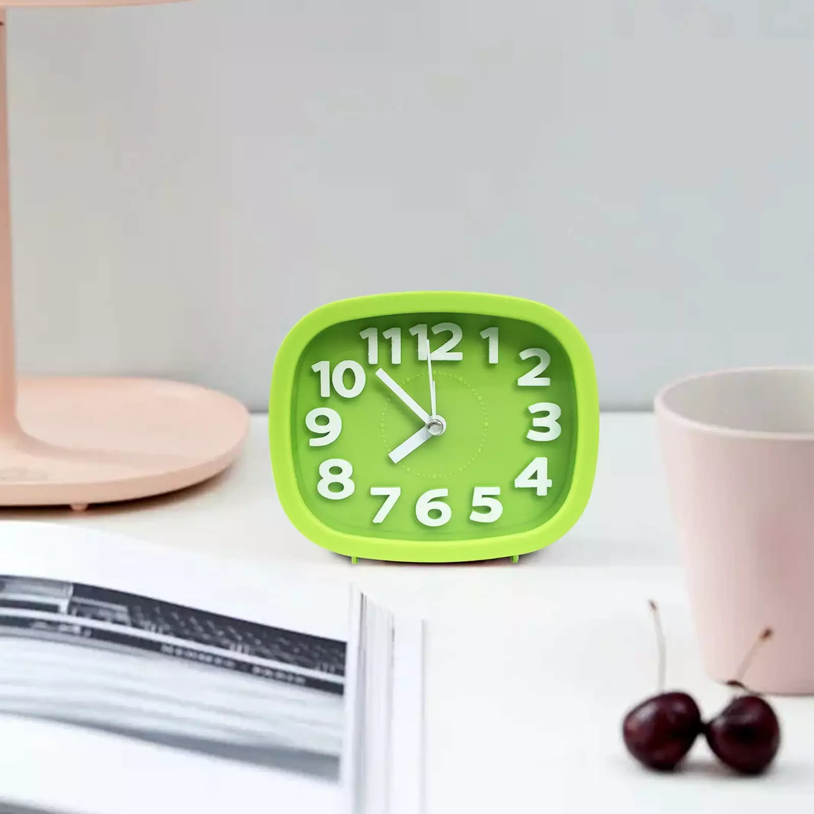 Summer Savings Clearance Akmoler Alarm Clock.Silent Quartz Clock Desktop Ornament Alarm Clock Electronic Clock Digital Clock