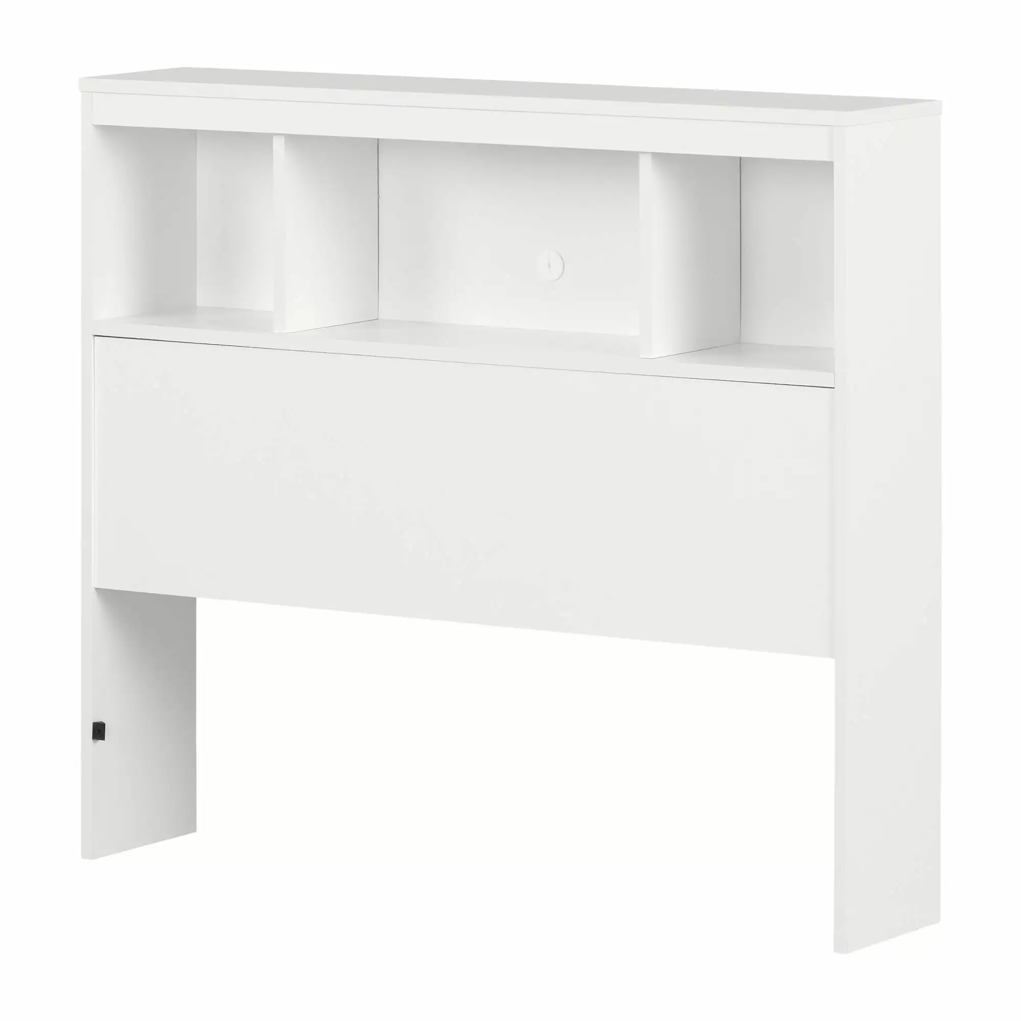 Summertime Bookcase Headboard Pure White South Shore