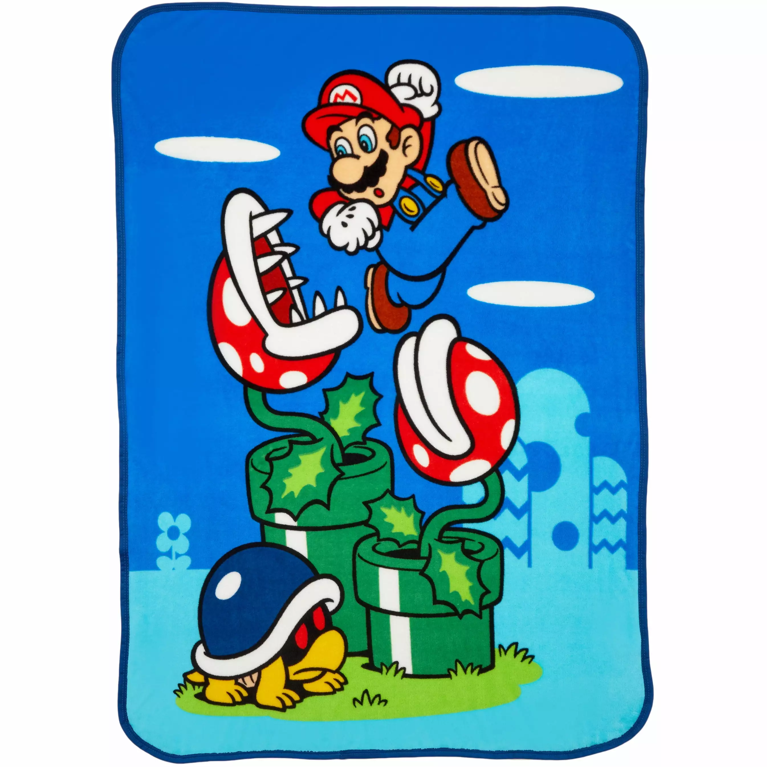 Super Mario Kids Fleece Throw Blanket 46x60. Nintendo