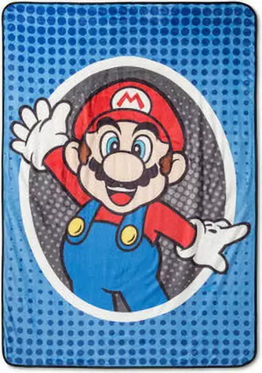 Super Mario Mr Mustache Blanket Oversize