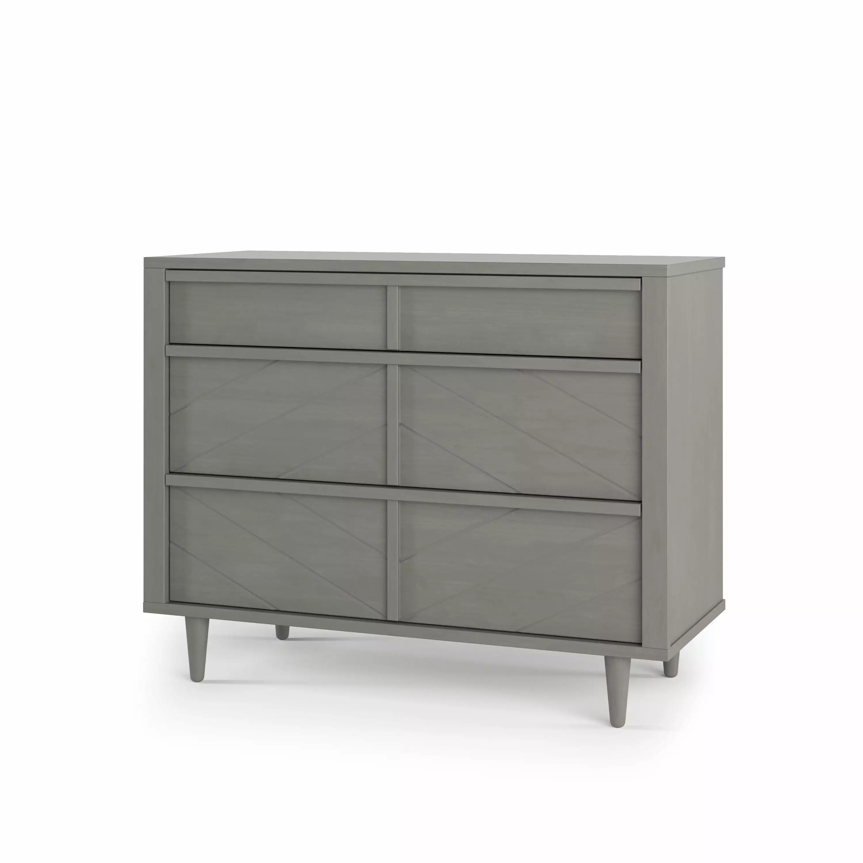 Surrey Hill 3 Drawer Dresser. Lunar Gray