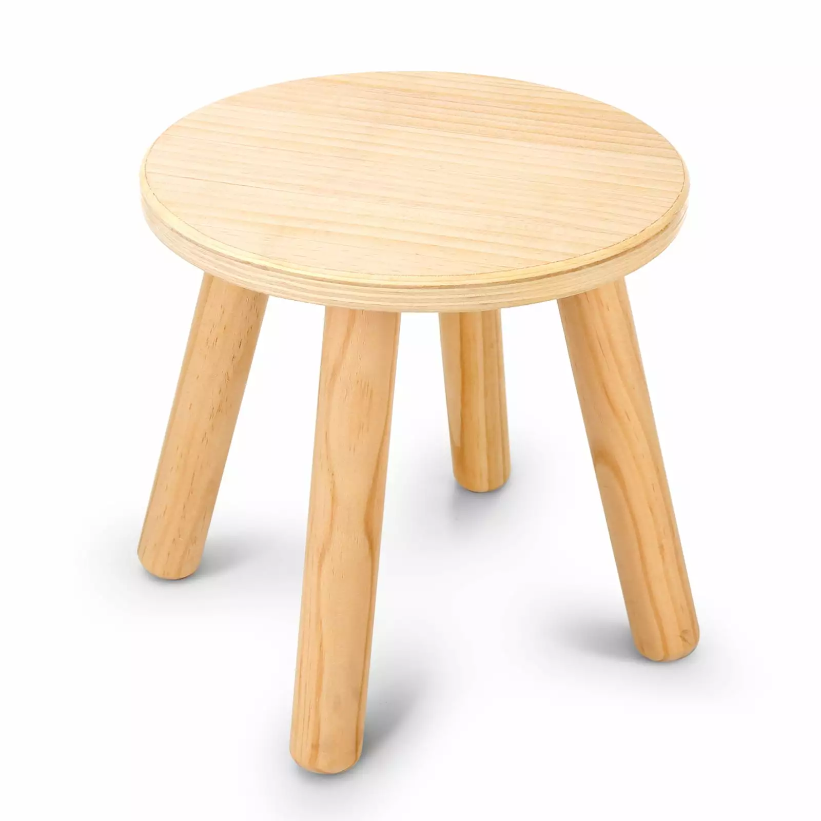 Sweet Time Wooden Step Stools. Milking Stools.Multi-use Wood Chair. Footstool for Kids Adults.10inch