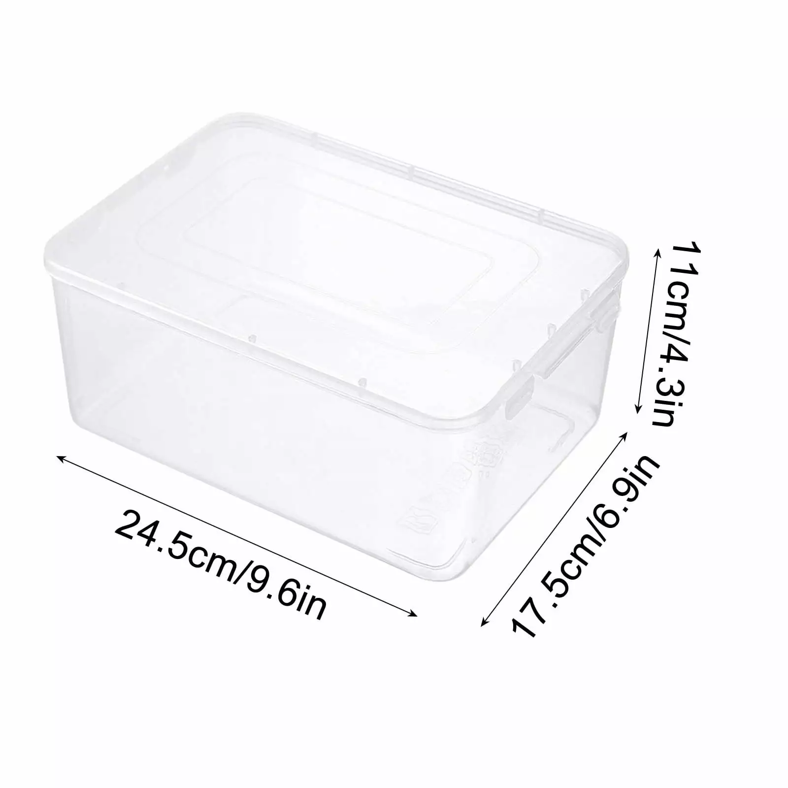 Teissuly Transparent Book Storage Box Sorting And Packaging Book Shelf Storage Box Desktop Children's Picture Book Storage Box