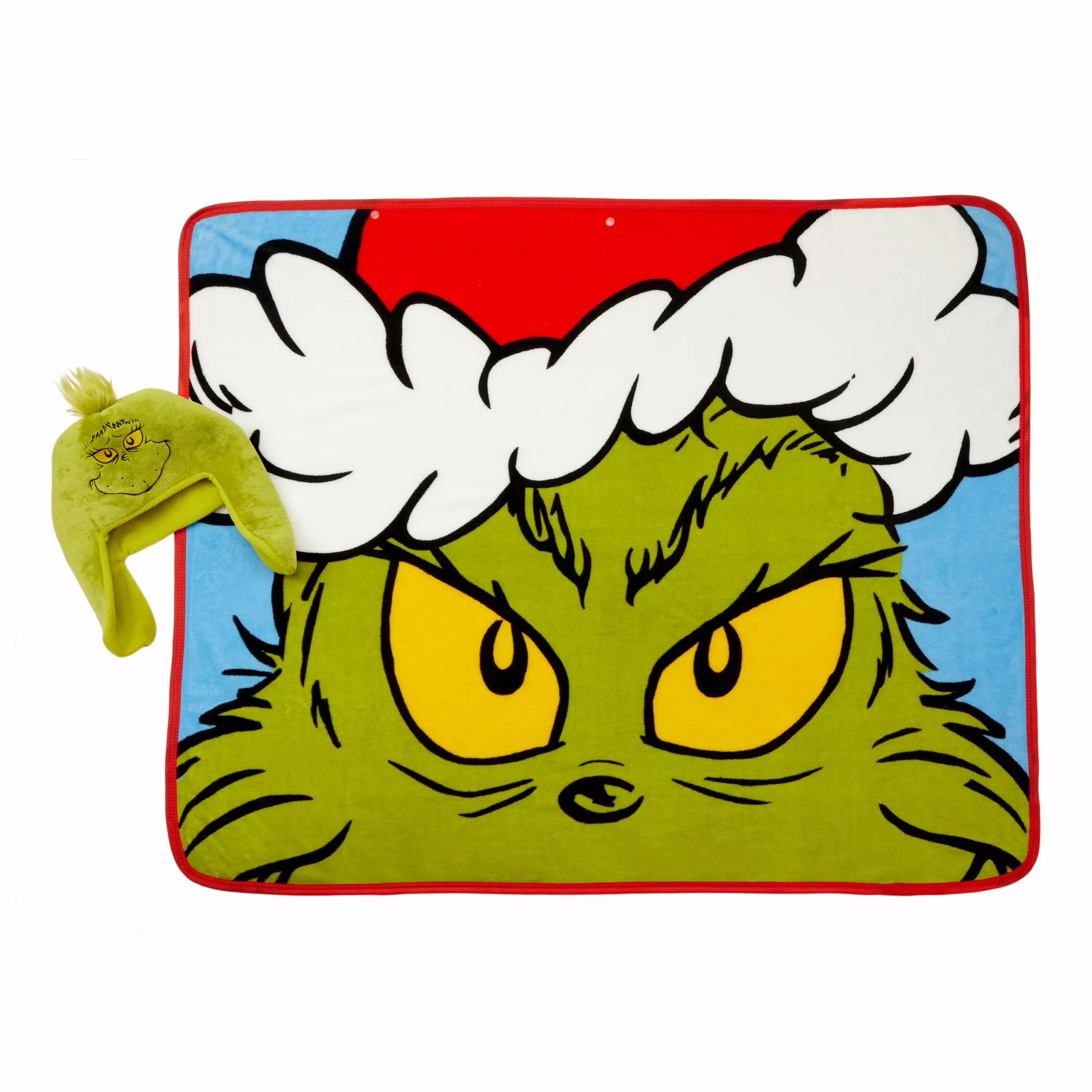 Grinch Cozy Hat and Throw Hoodiwink Set